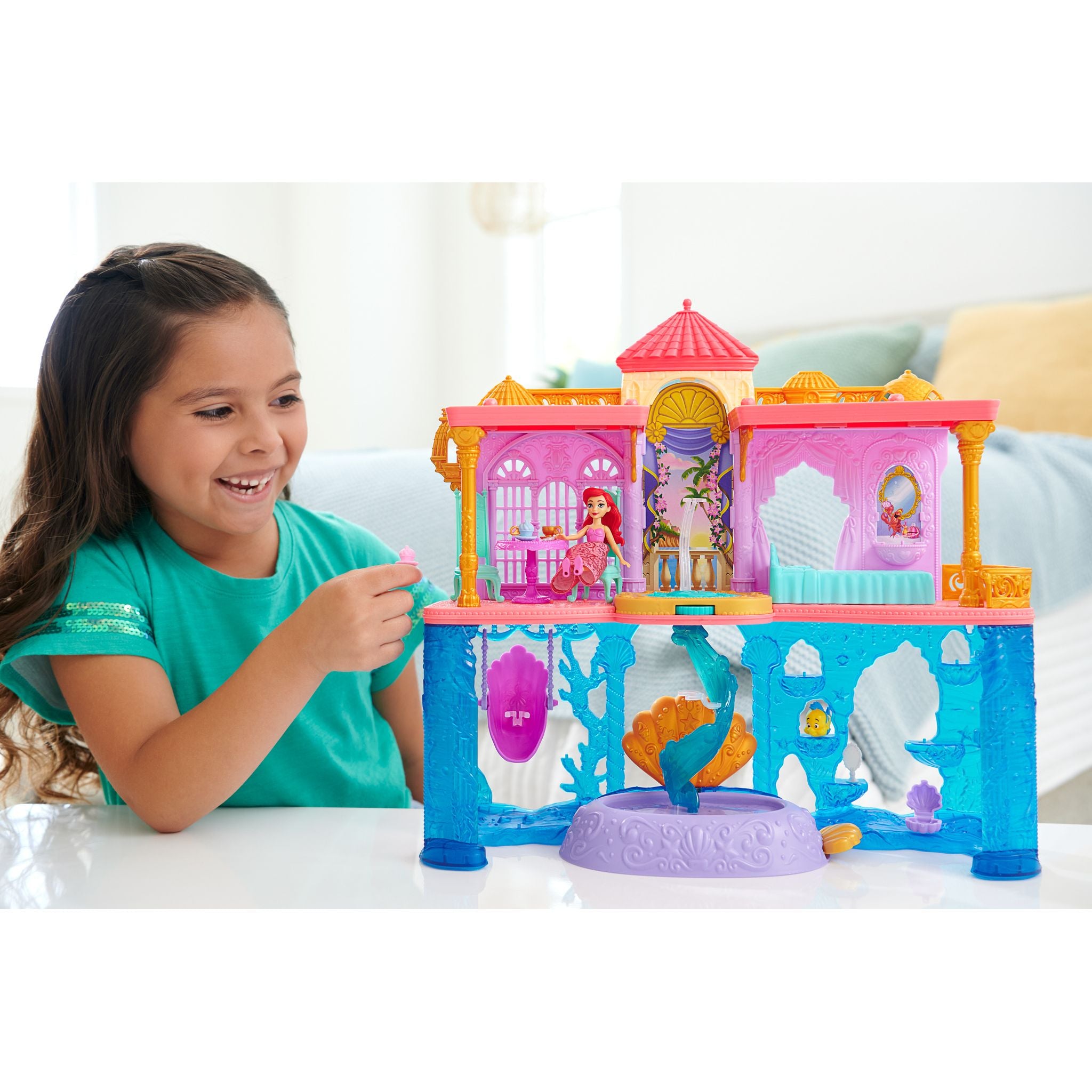 Disney Princess Ariel's Charming Stackable Land & Sea Castle Playset