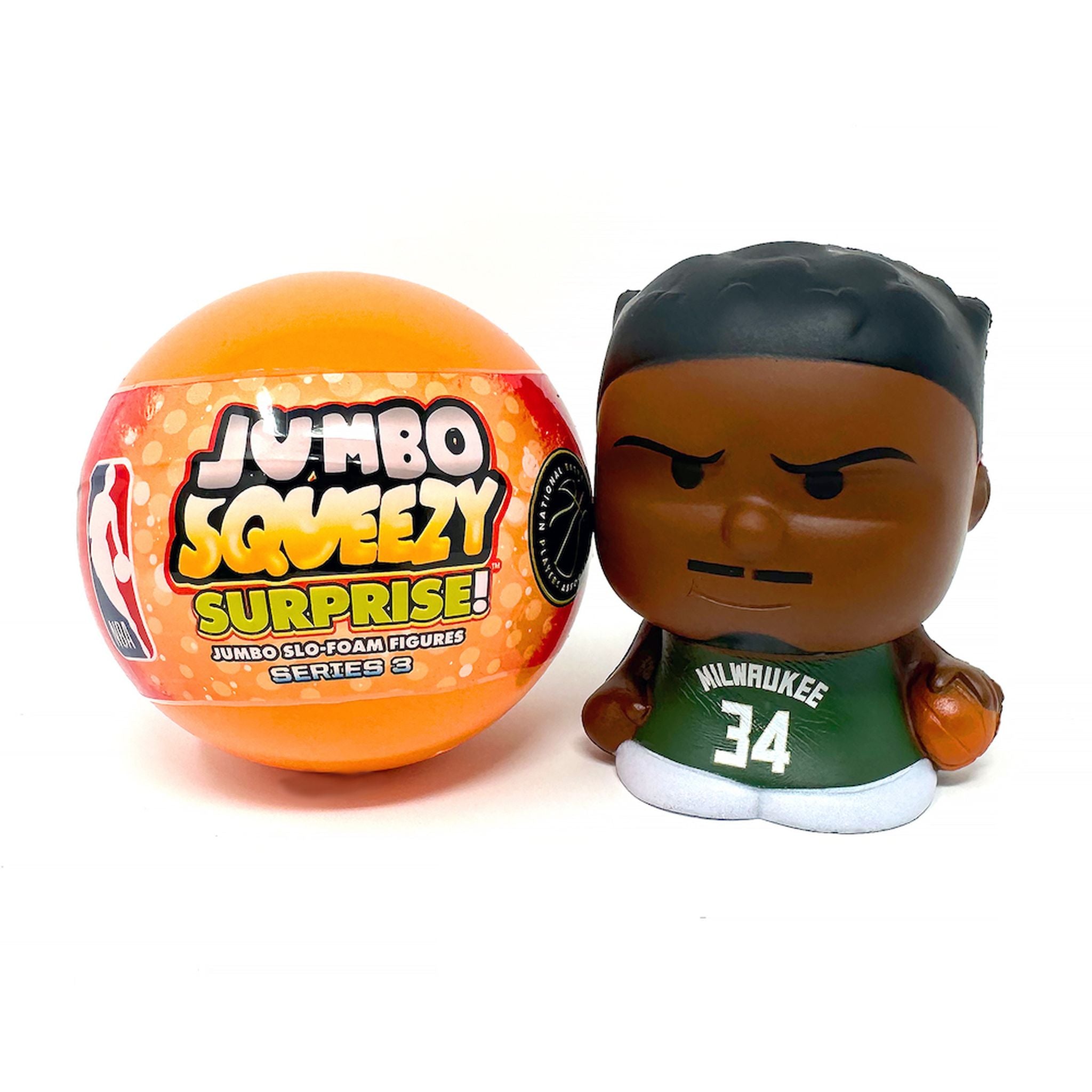 Hot Deal! 2024 NBA Series 3 Collectible Jumbo Squeezy Surprise Capsules