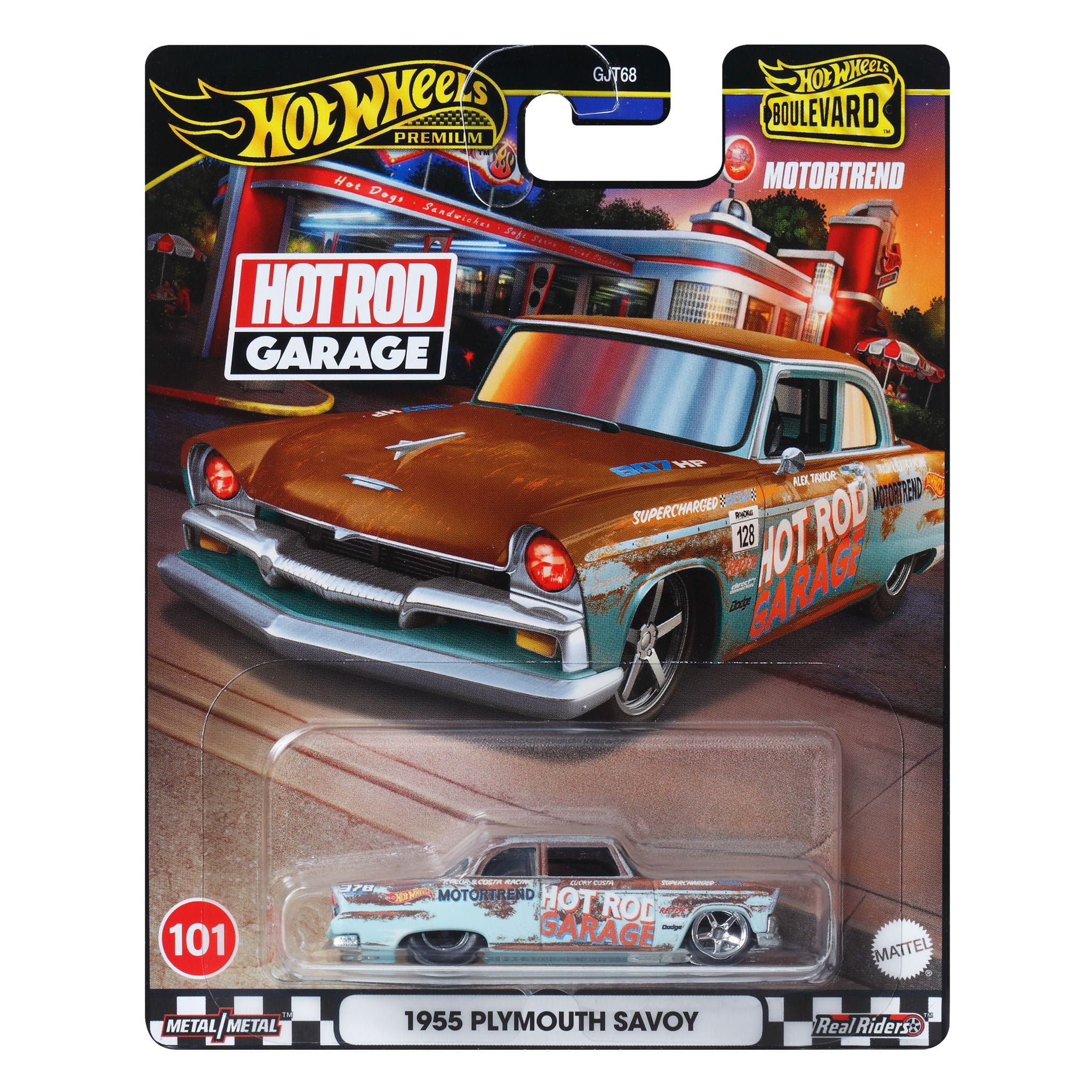 Hot Wheels Boulevard - 1955 Plymouth Savoy Hot Rod Garage 101 - Collector's Dream