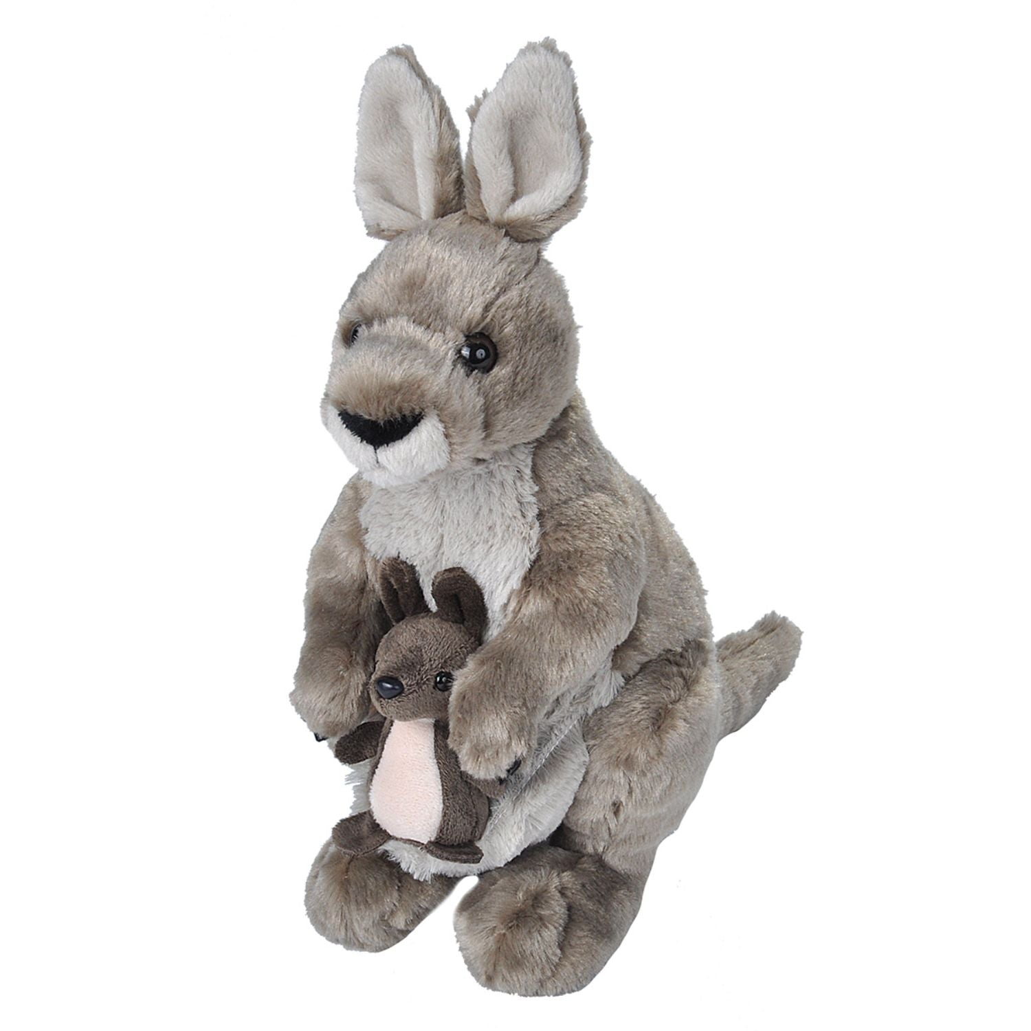 12-Inch Wild Republic Cuddlekins Kangaroo with Joey - Adorable and Huggable Toy!