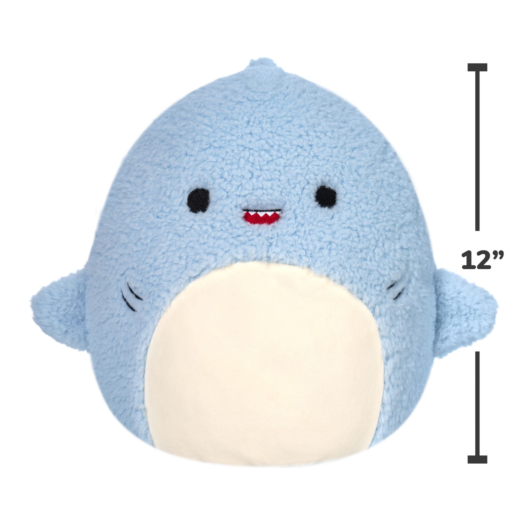 Limited-Time Offer: 12-Inch Squishmallows Fuzzamallow Plush - Davie The Shark