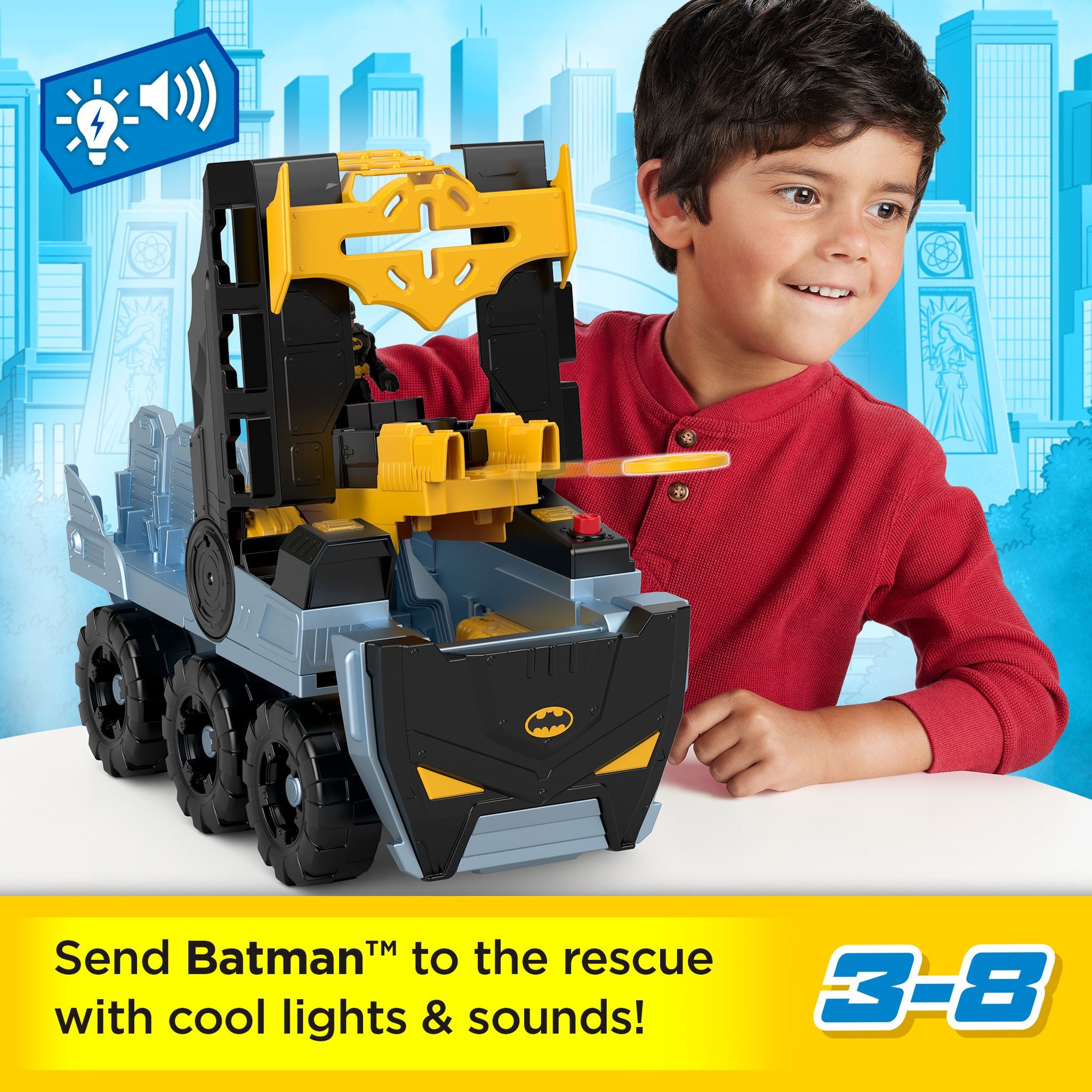 Fisher-Price Imaginext DC Super Friends Extra-Large Transforming Bat-Tank for Preschoolers