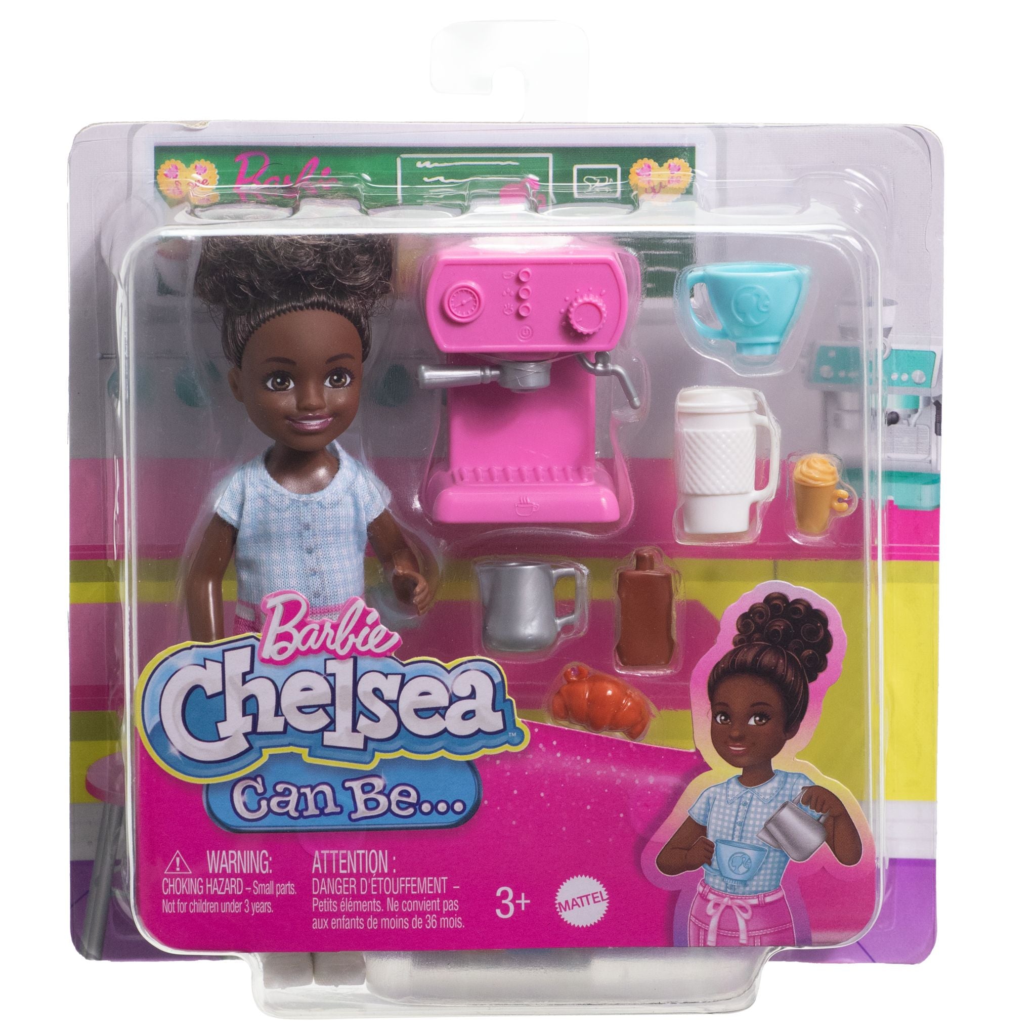 Hot! Barbie Chelsea Can Be Barista Doll