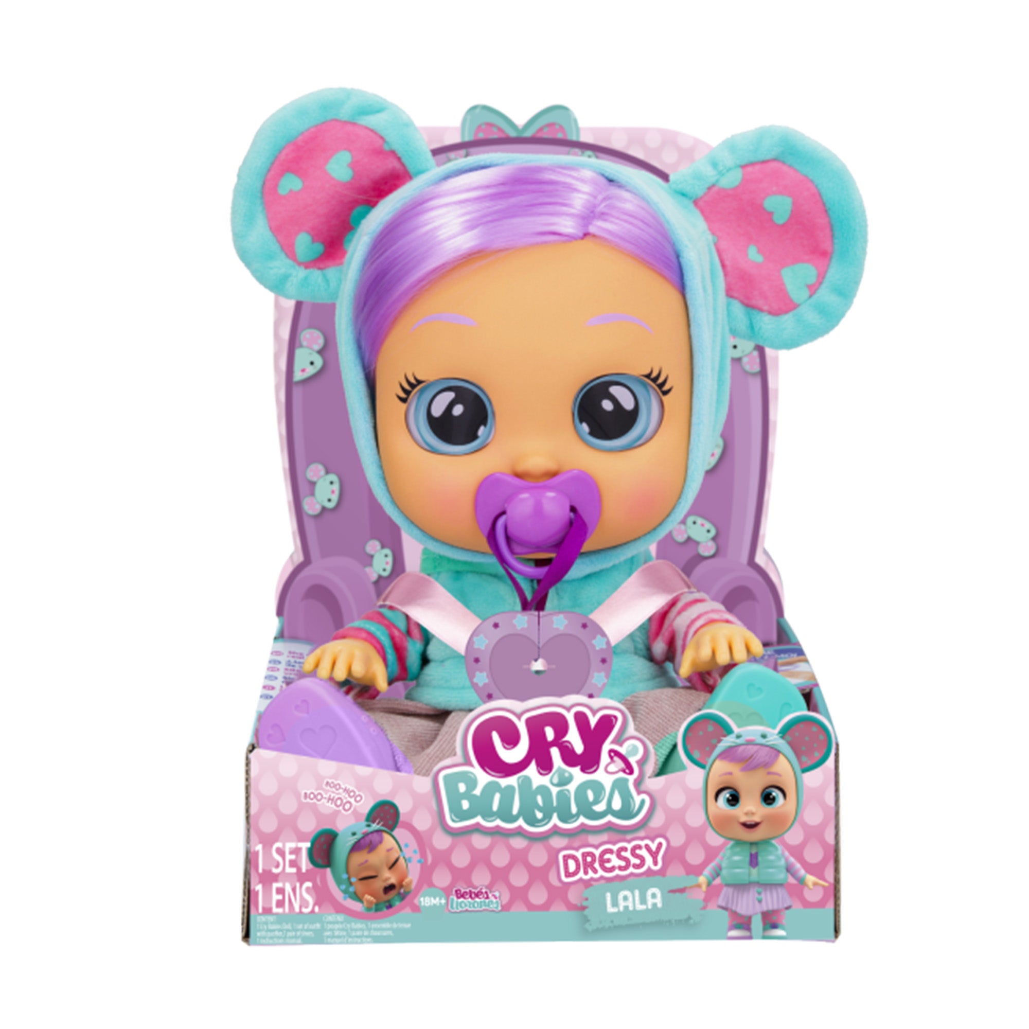 Adorable Pastel Purple-Haired Cry Babies Dressy Lala Doll