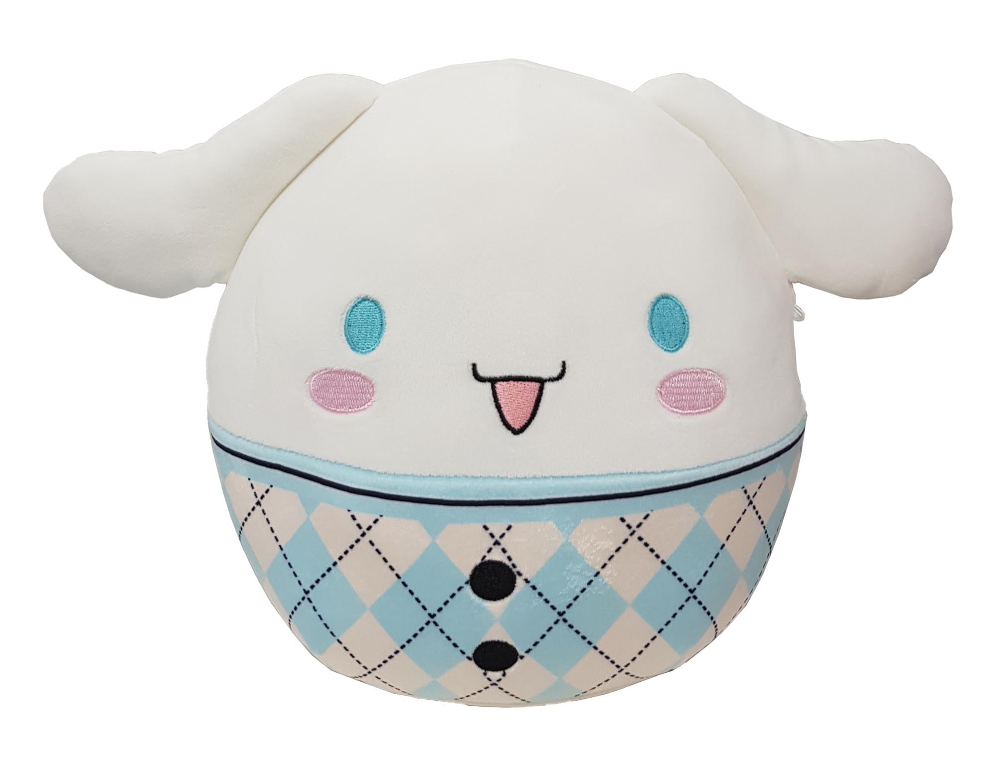 Hot Deal! 8-Inch Squishmallows Sanrio Blue Plaid Cinnamoroll Plush Toy