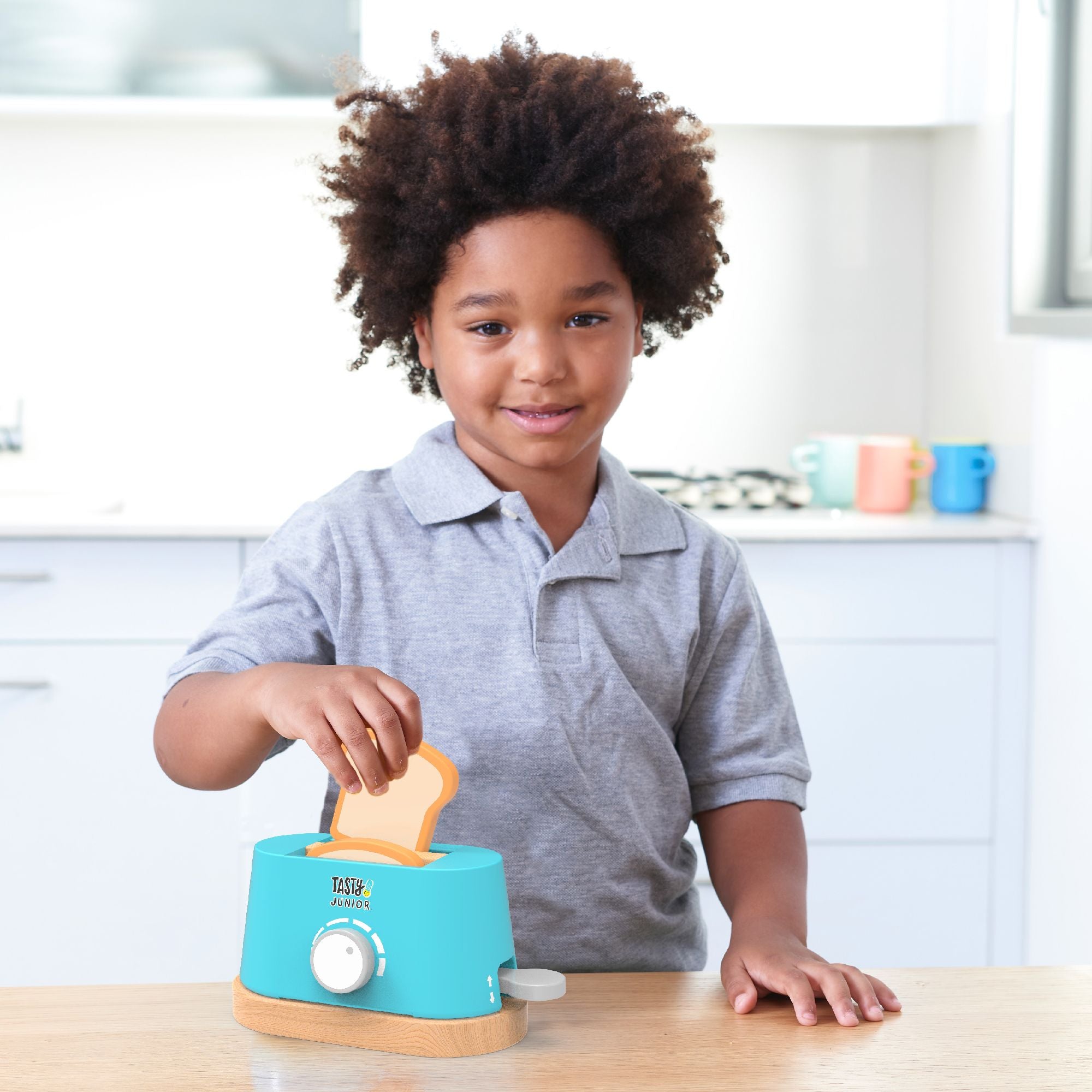 Delicious Junior-Style Wooden Toaster for Endless Fun