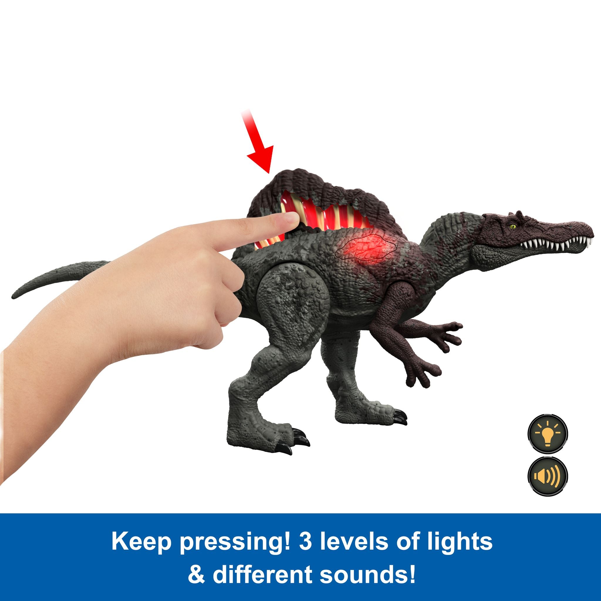 Hot! Jurassic World Slashing Spinosaurus Figure