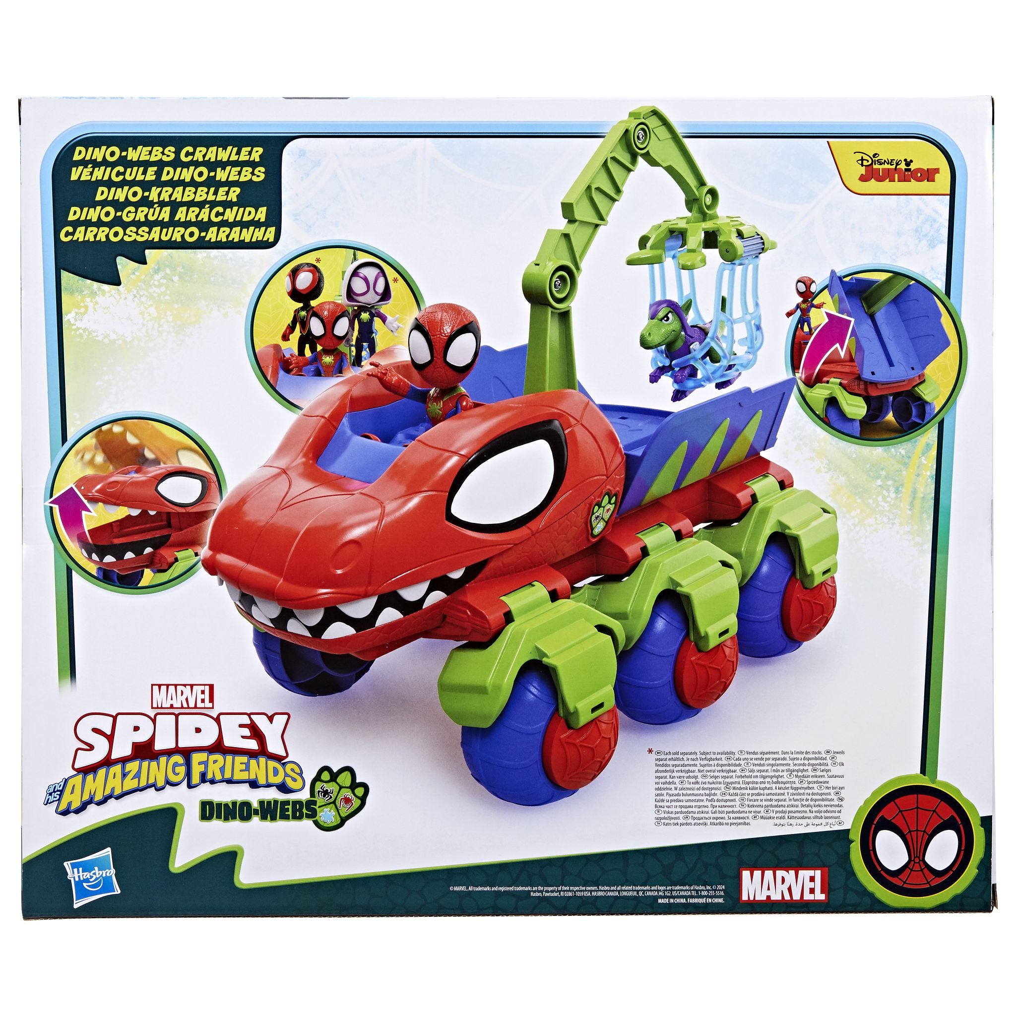 Marvel Spidey's Dino-Webs Crawler - An Amazing Action Figure & Toy Vehicle Playset