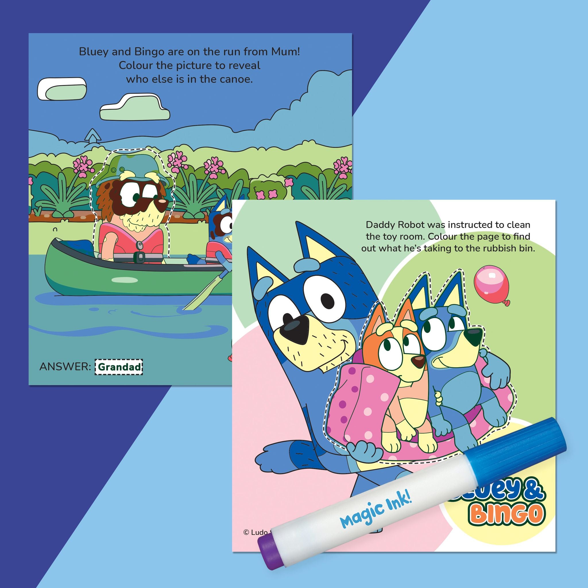 Hot! Inkredibles Bluey Magic Ink Activity Book