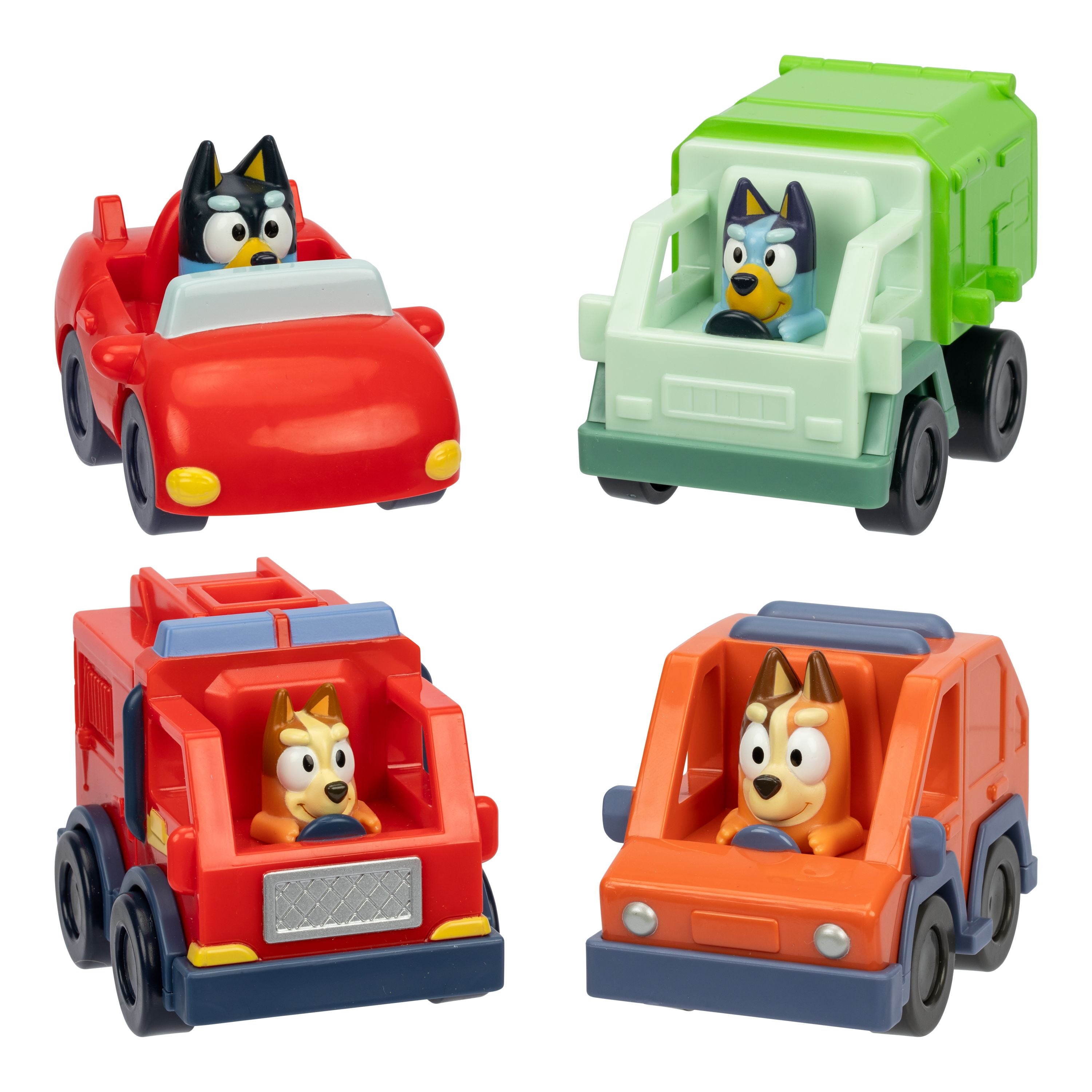 Bluey Mini Racers with Assorted Fun Vehicle Styles