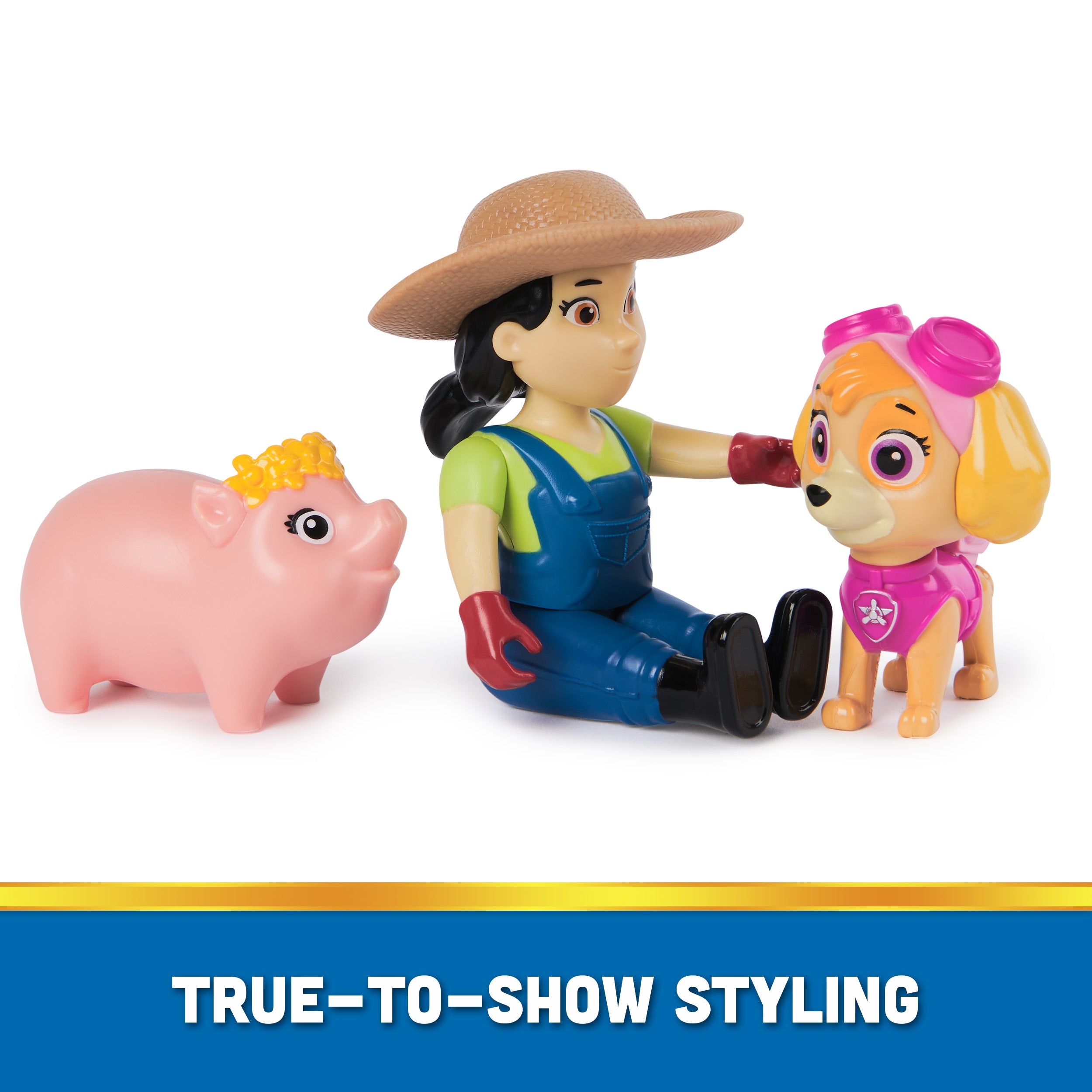 PAW Patrol Skye and Farmer Yumi Action Figures for Creative Play