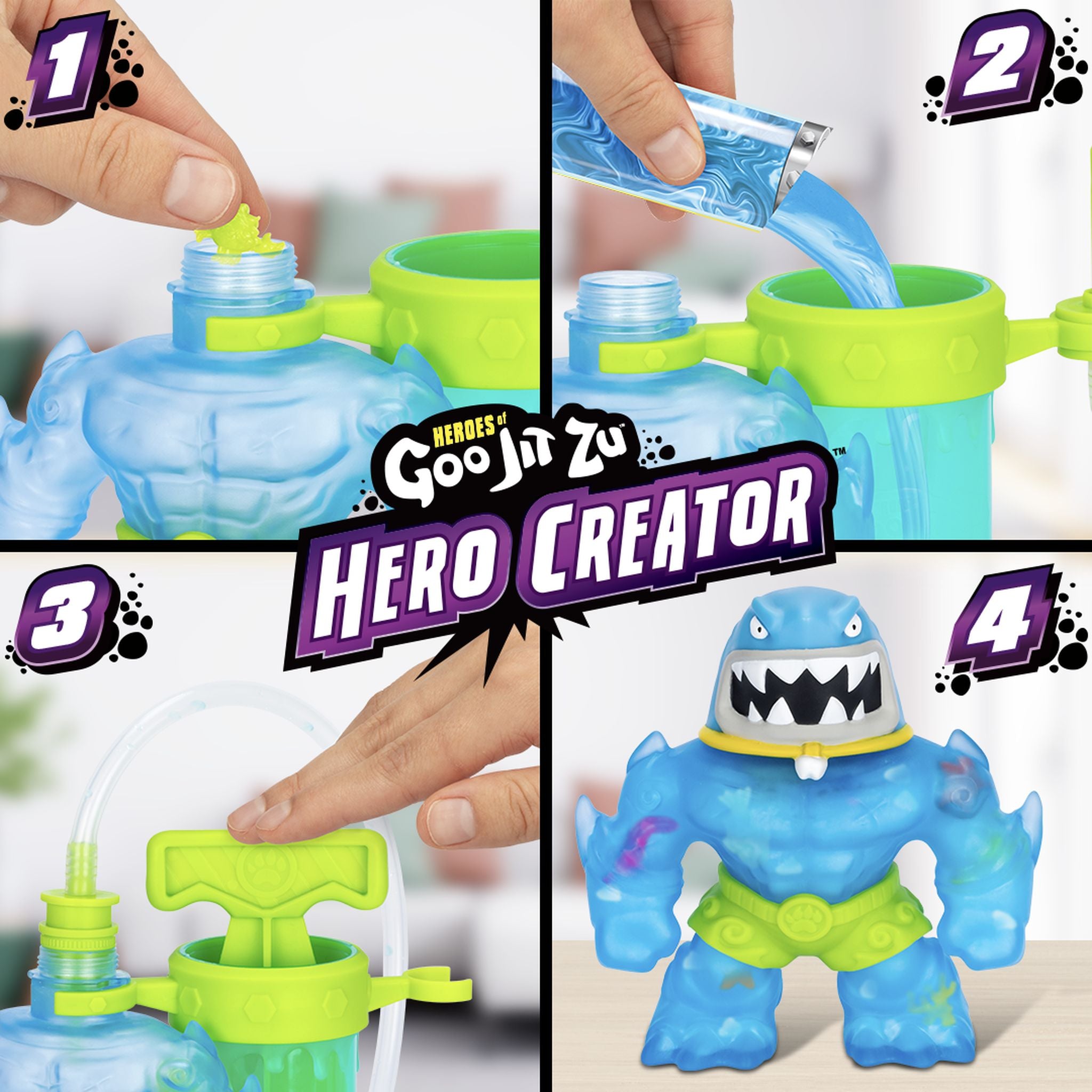 Exclusive Offer! Heroes Of Goo Jit Zu Hero Creator Pack - Make Your Own Thrash Action Figure