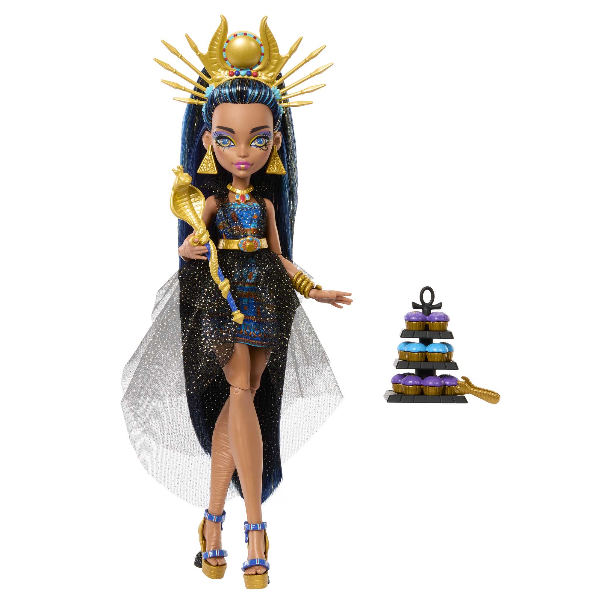 Monster High Monster Ball Articulated Doll - Cleo De Nile with Party Accessories