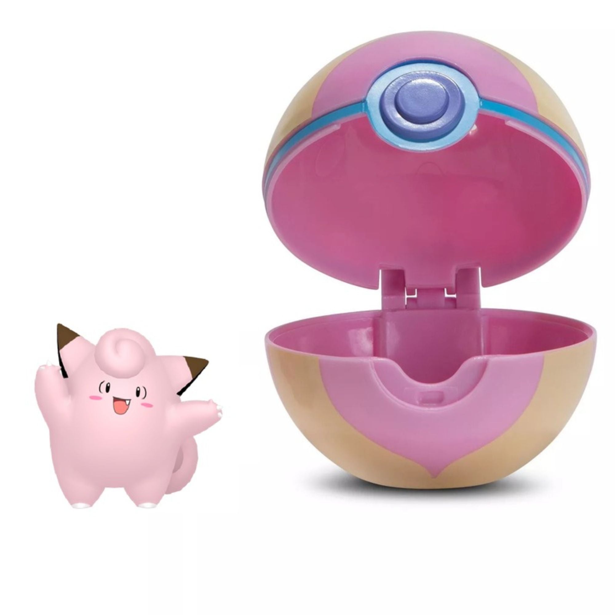 Wicked Cool Toys Official Pokémon Clip N Go Set: Clefairy & Heal Ball
