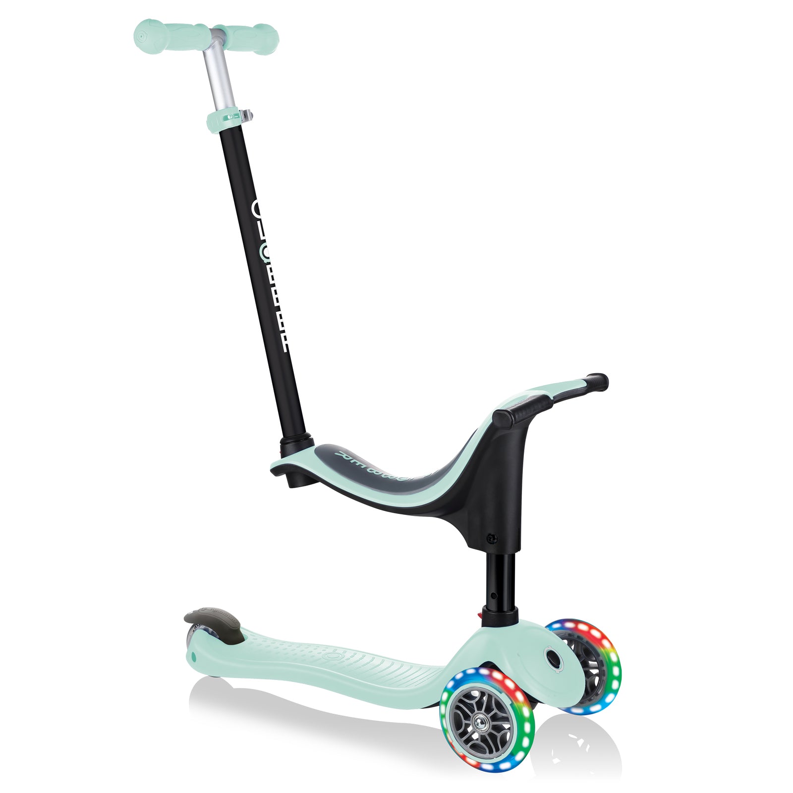 Globber Mint Convertible Sporty Lights Go Up Toddler Scooter