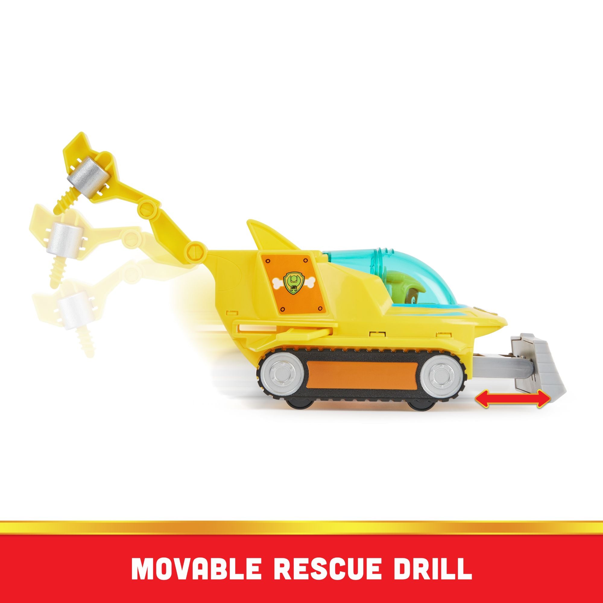 Hot Sale! PAW Patrol Rubble's Aqua Themed Hammerhead Shark Rescue Vehicle