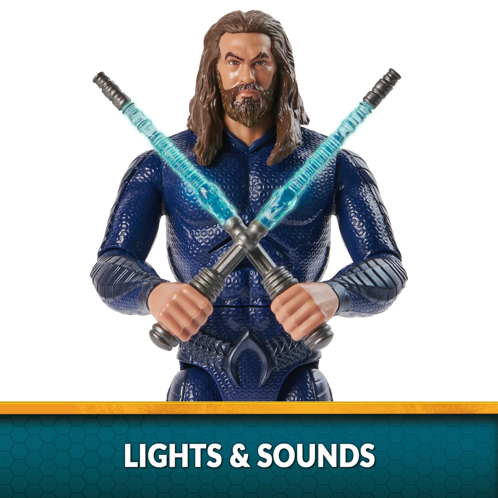 12-Inch DC Comics Double Strike Aquaman Action Figure with Movie-Style Design