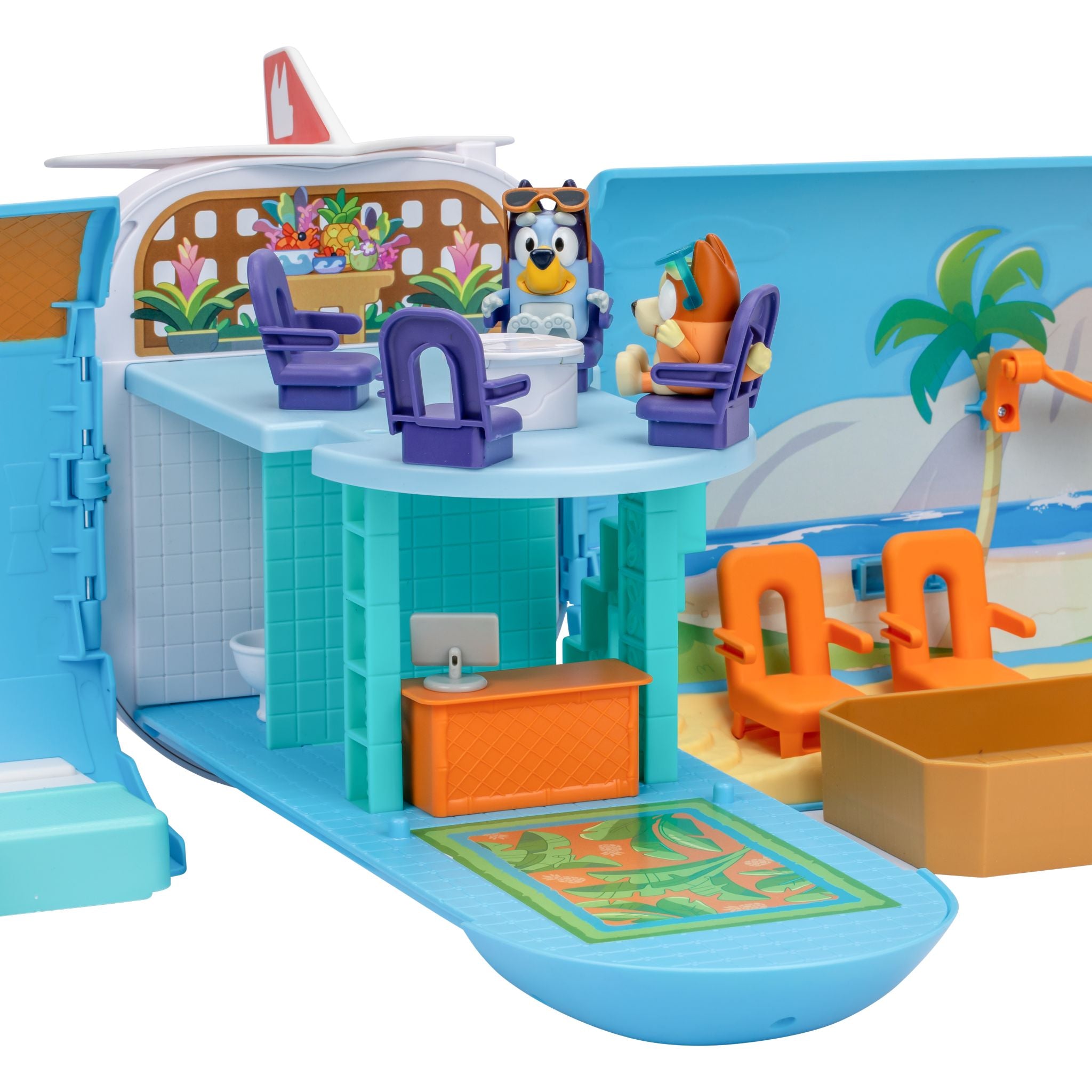 Bluey 3-In-1 Transforming Airplane Playset - Exclusive Figures & Sounds!