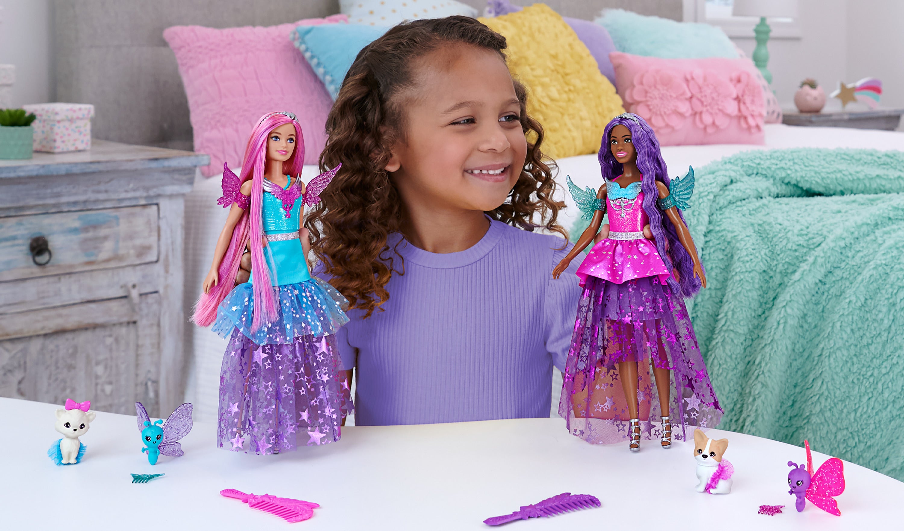 Barbie Malibu Magic Doll with Two Adorable Pets