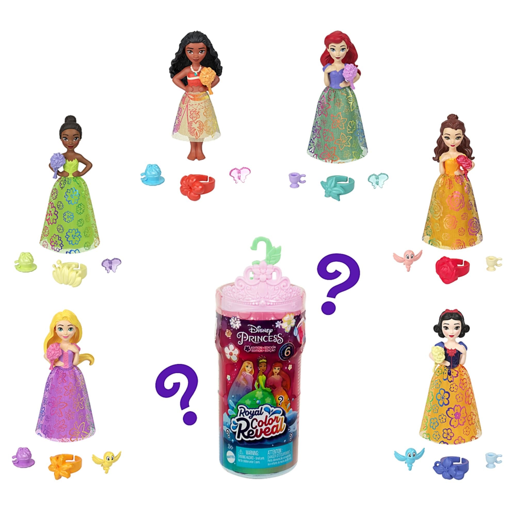 Assorted Styles of Disney Princess Royal Color - Reveal Small Dolls