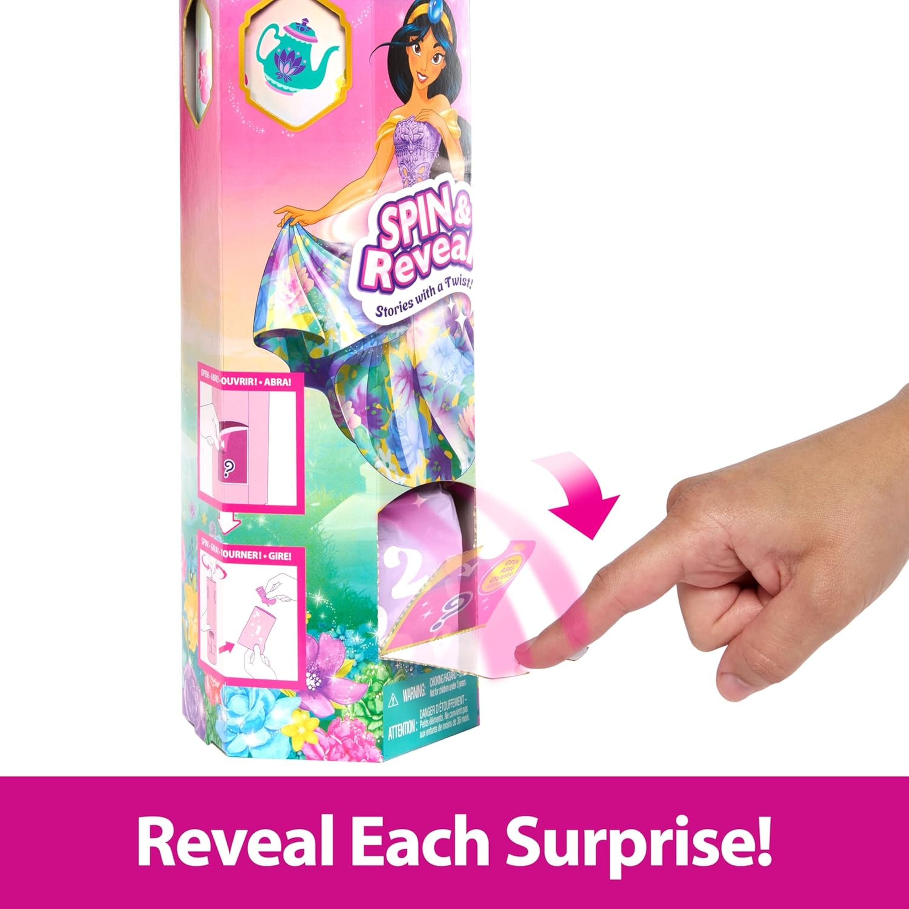 Hot! Disney Princess Jasmine Spin & Reveal Doll