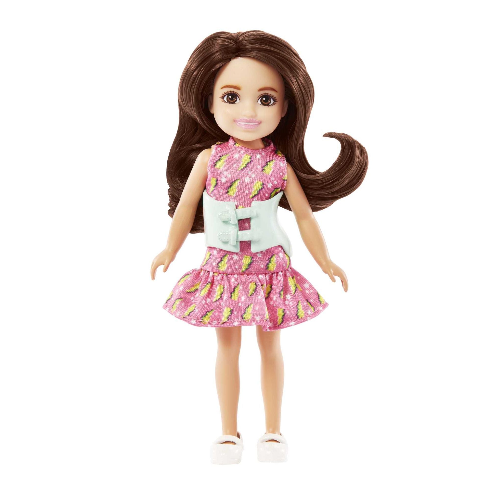 Hot! Barbie Club Chelsea Doll with Back Brace
