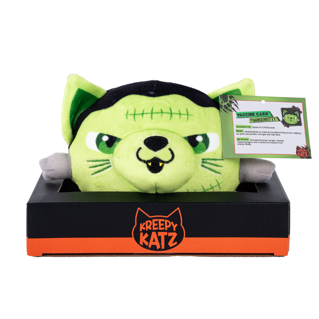 Kreepy Katz Soft Toys - Collectible Set in Litter Tray