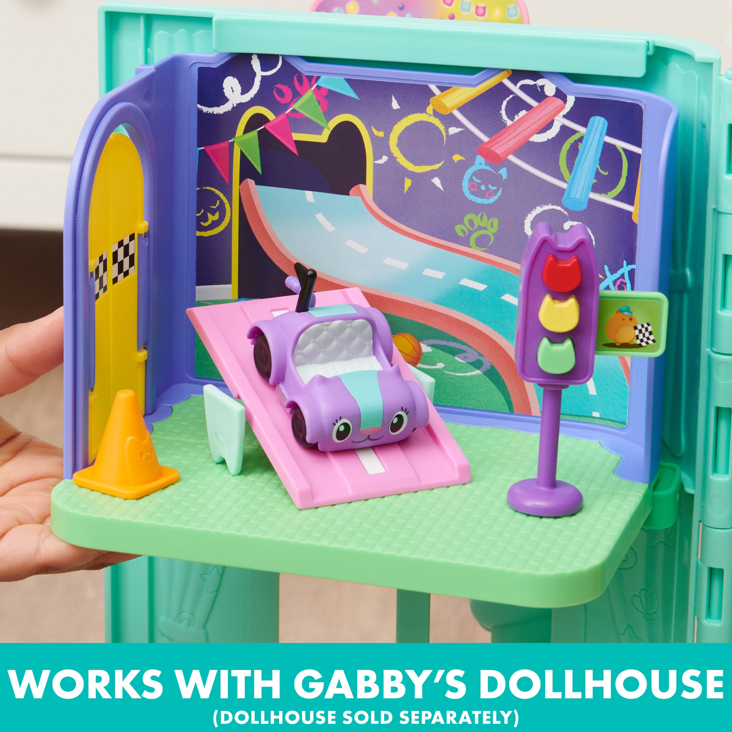 Gabby's Dollhouse Carlita's Purr-Ific Play Room Playset - Ideal Christmas Gift for Kids