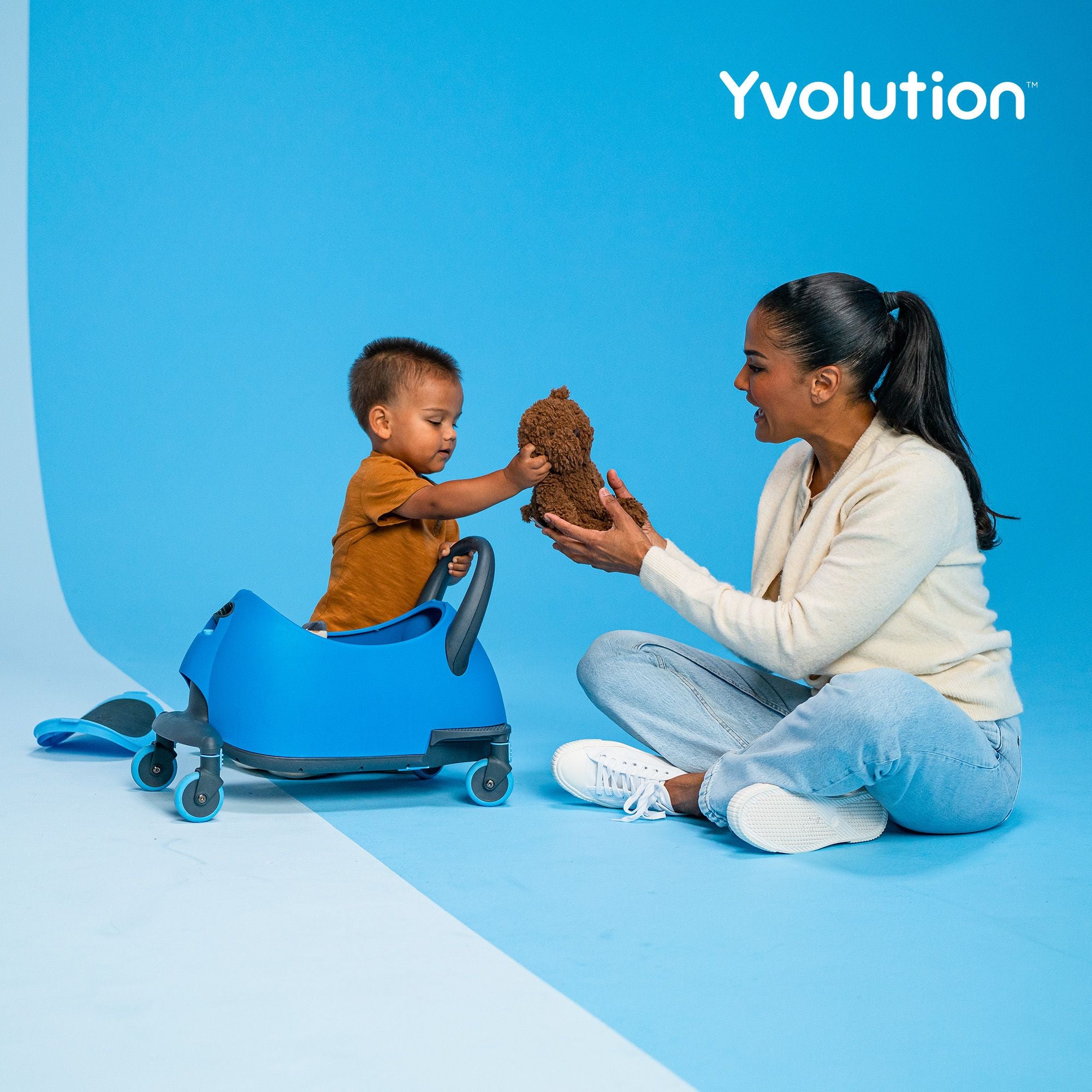 Yvolution Y Glider Luna 5 - in - 1 Kids Scooter in Blue: A Must - Have!