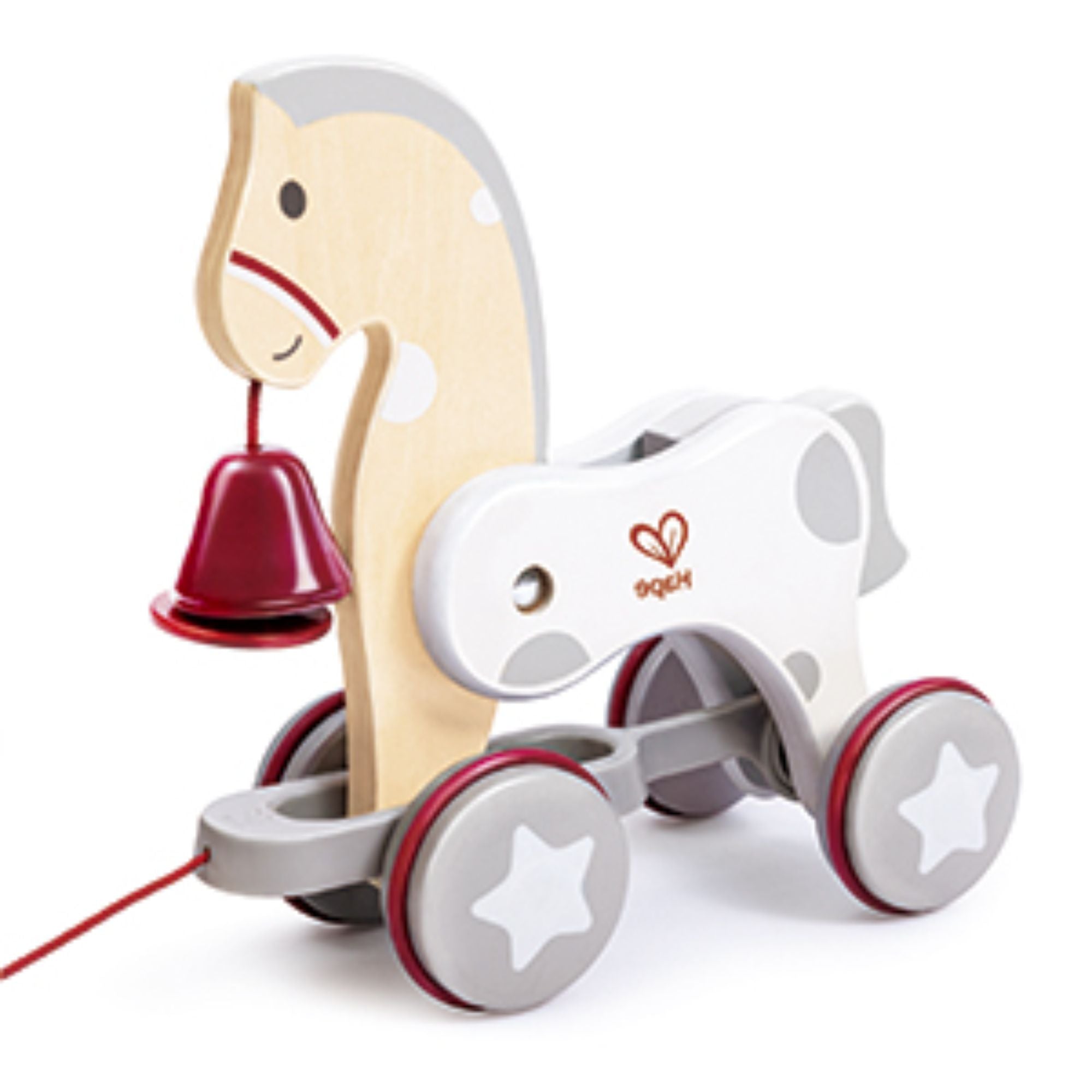 Hape Classic Pull-Along Wooden Pony Toy - Ideal for 1 - 3 Year Olds