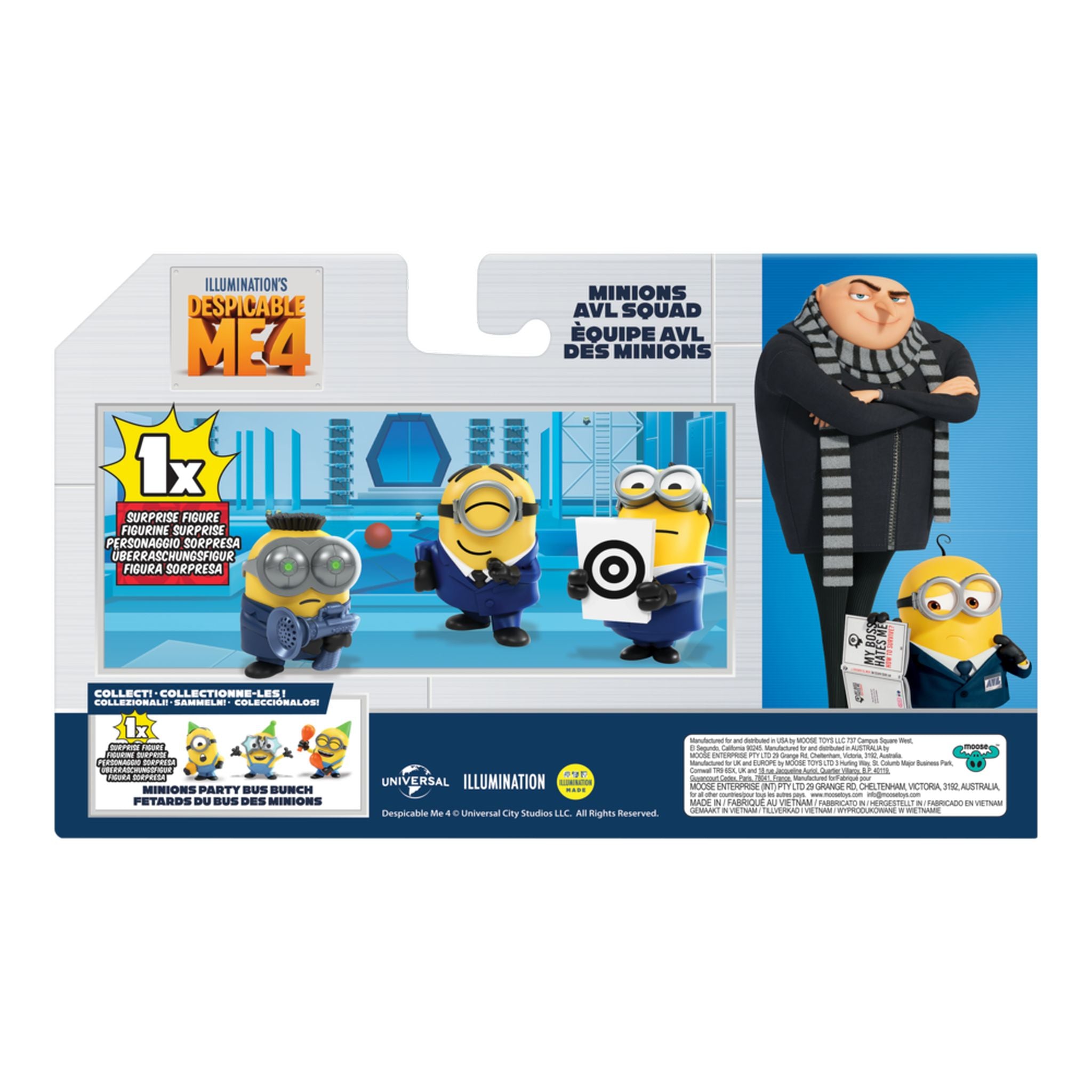 Hot! Despicable Me 4 Minions AVL Squad Figure Pack
