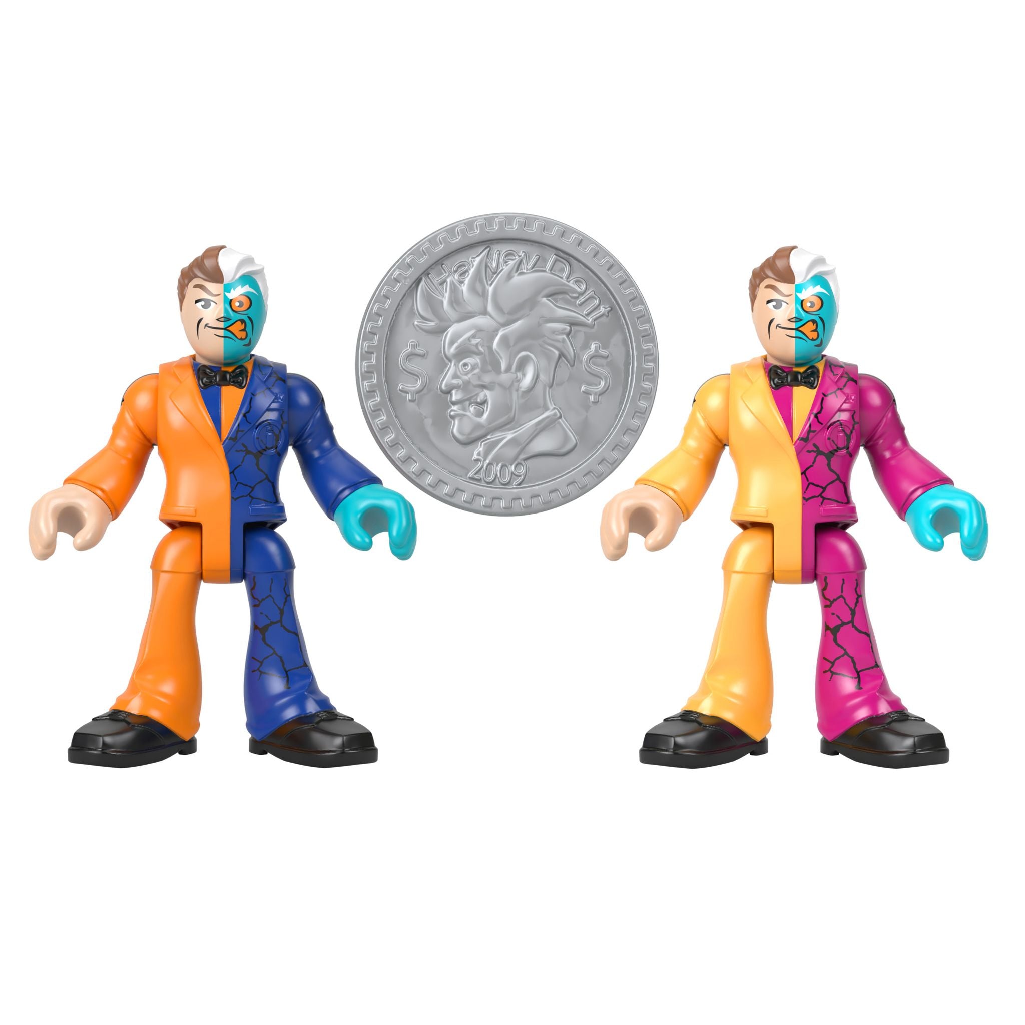 Hot Deal! Fisher-Price Imaginext DC Super Friends Color - Changing Action Figures: Batman & Two - Face