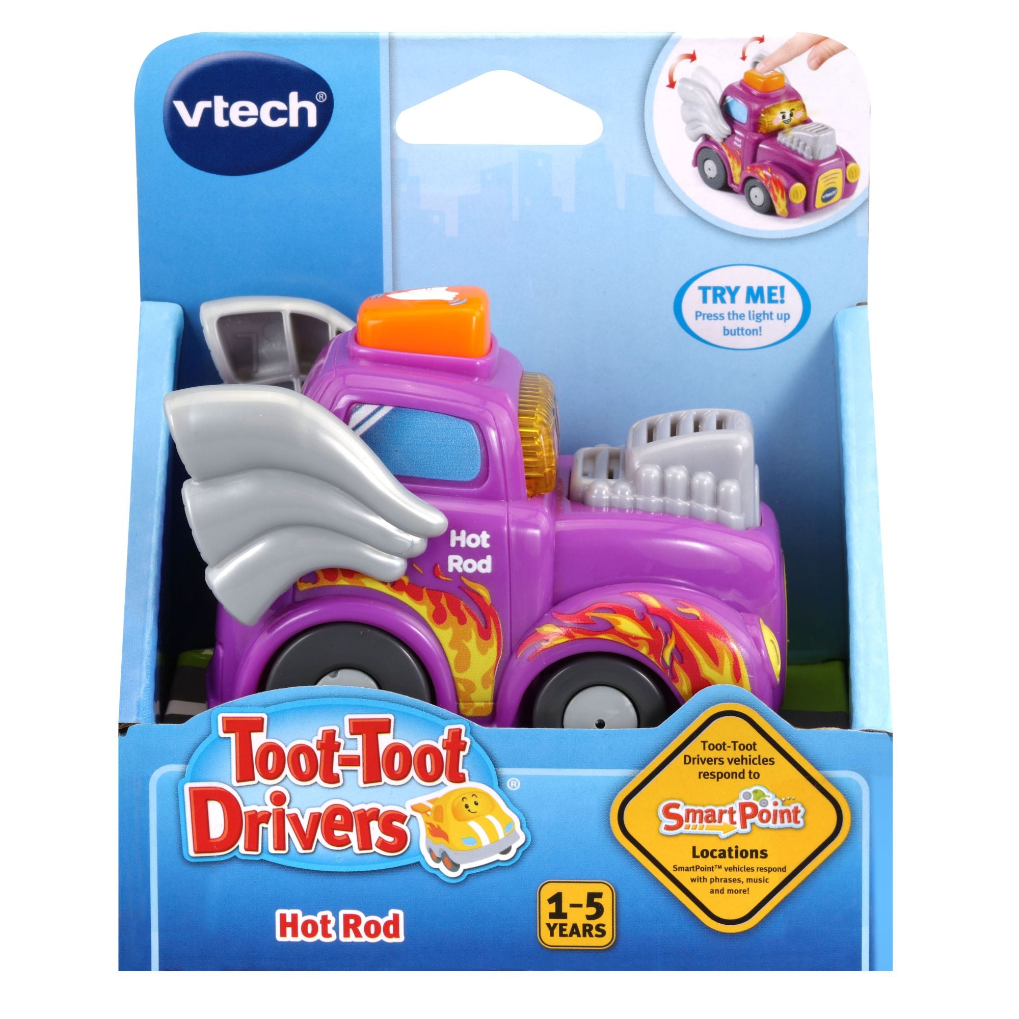 VTech Toot-Toot Drivers Hot Rod - Adorable Vehicle with Fun Features