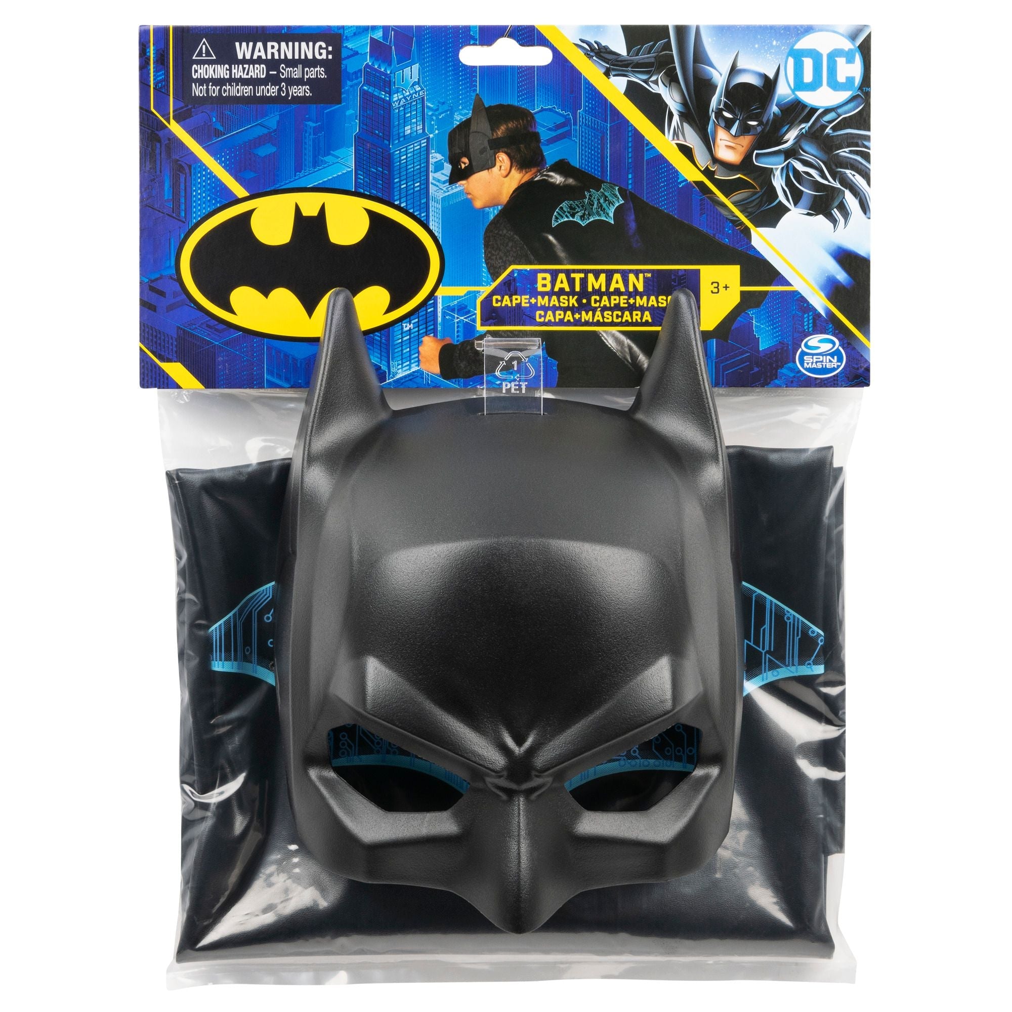 Authentic Batman Bat - Tech Cape and Mask Set for Kids Aged 3+
