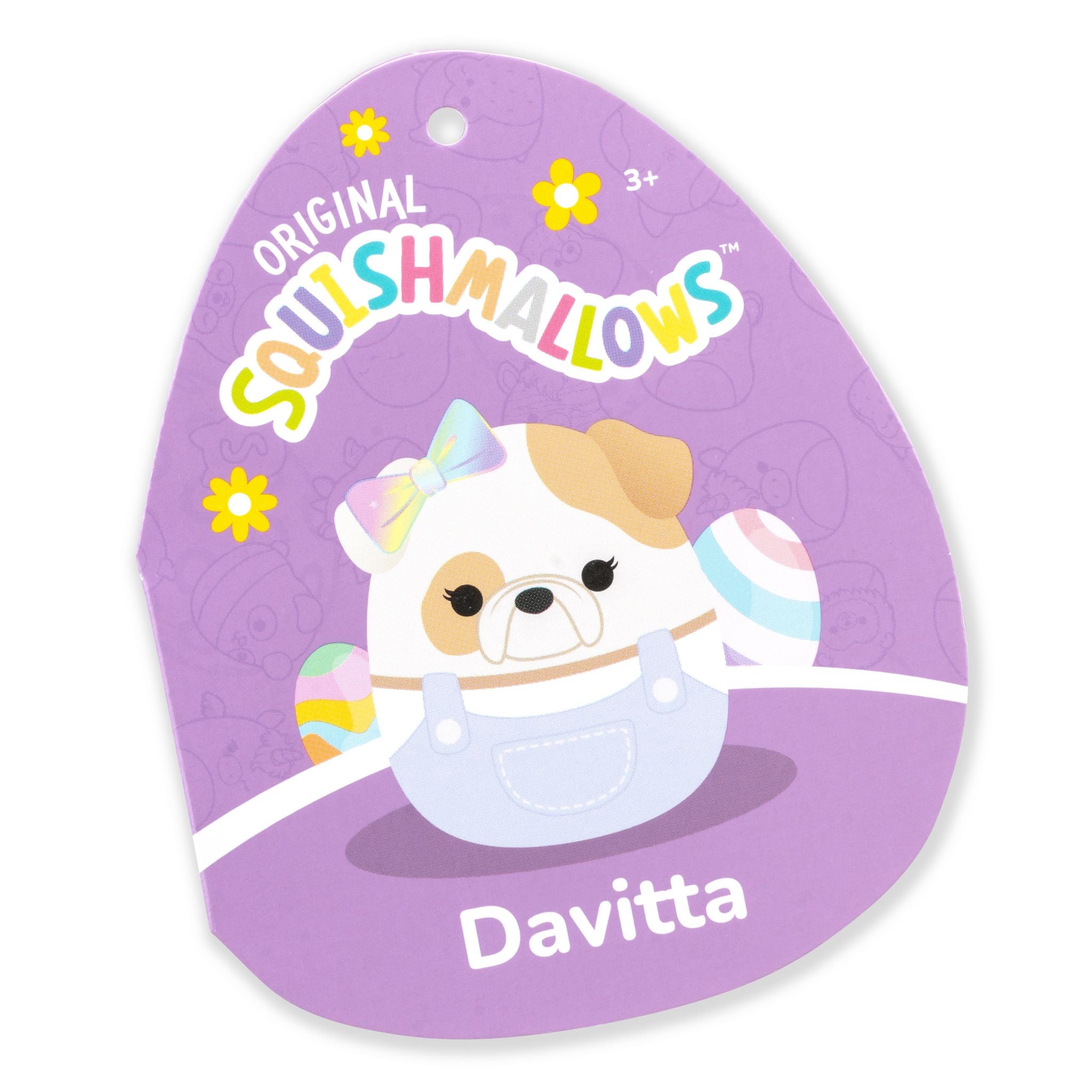 Limited-time Offer! 7.5 Inch Squishmallows Easter Bulldog Davitta Plush