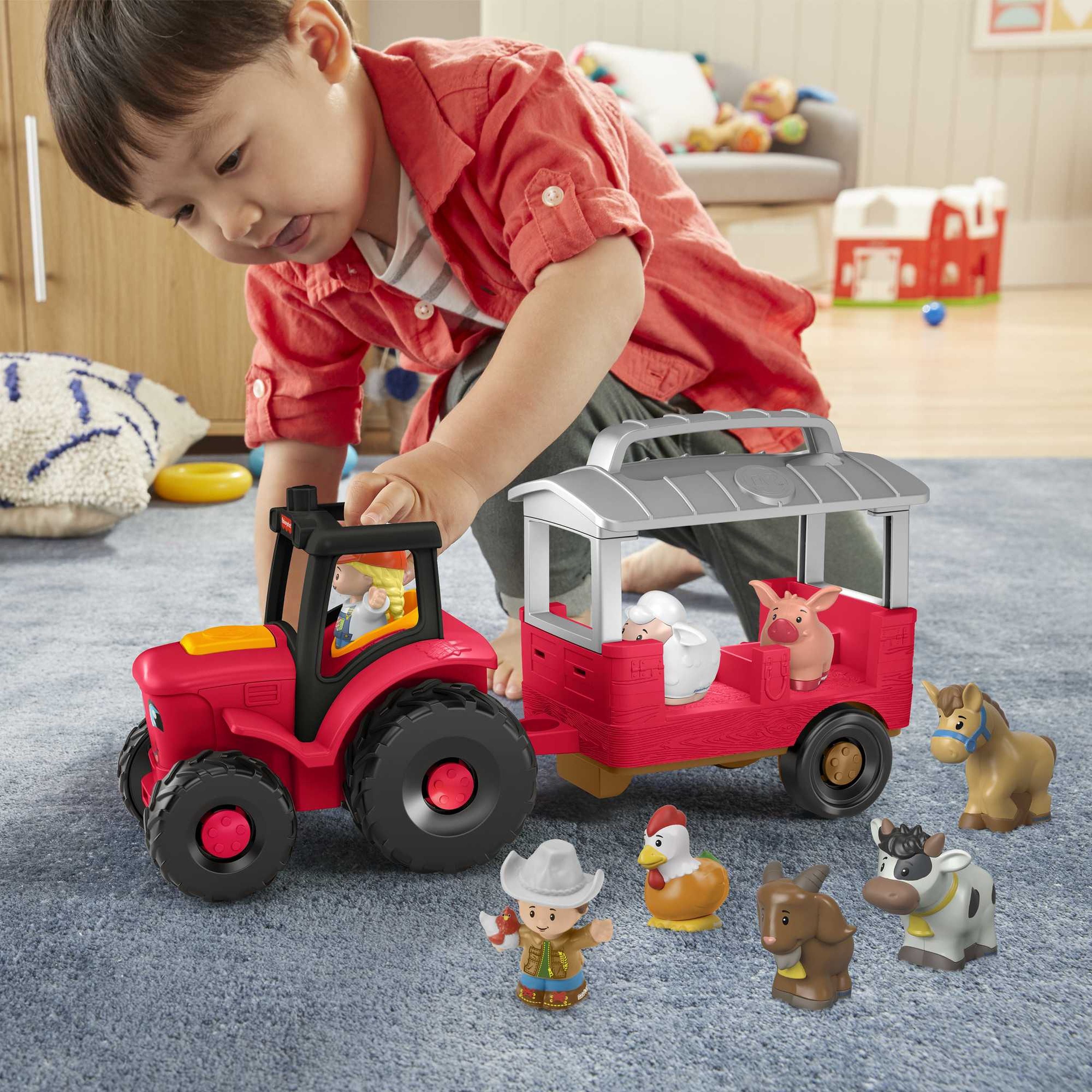 Fisher-Price Little People Animal-Caring Tractor Set - Ideal Gift for Kids