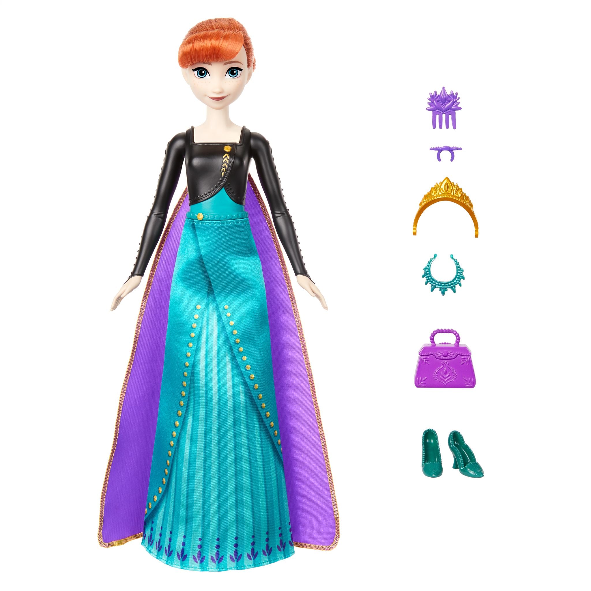 Hot Deal! Disney Frozen Unboxing Set with Spin & Reveal Anna Fashion Doll