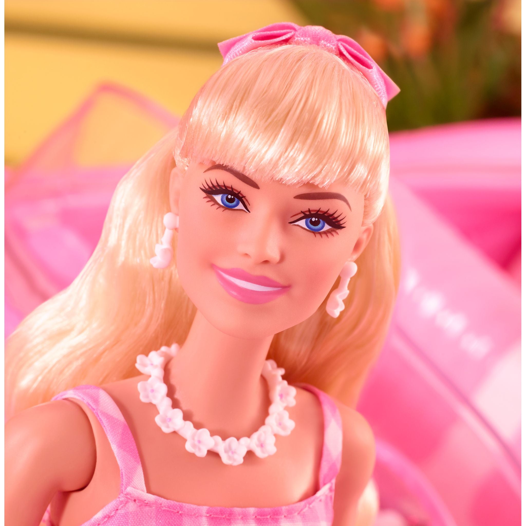 Barbie Doll in Pink Gingham Dress Inspired by Barbie The Movie