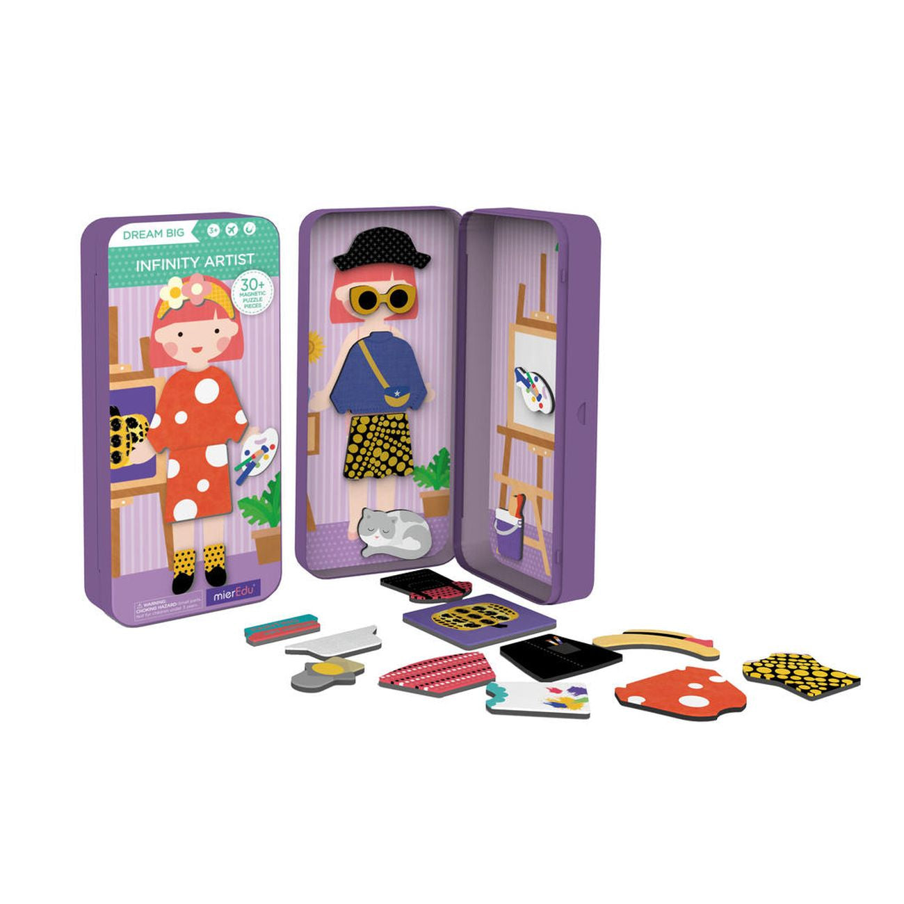 MierEdu Infinity Artist Travel Magnetic Puzzle Box for Kids