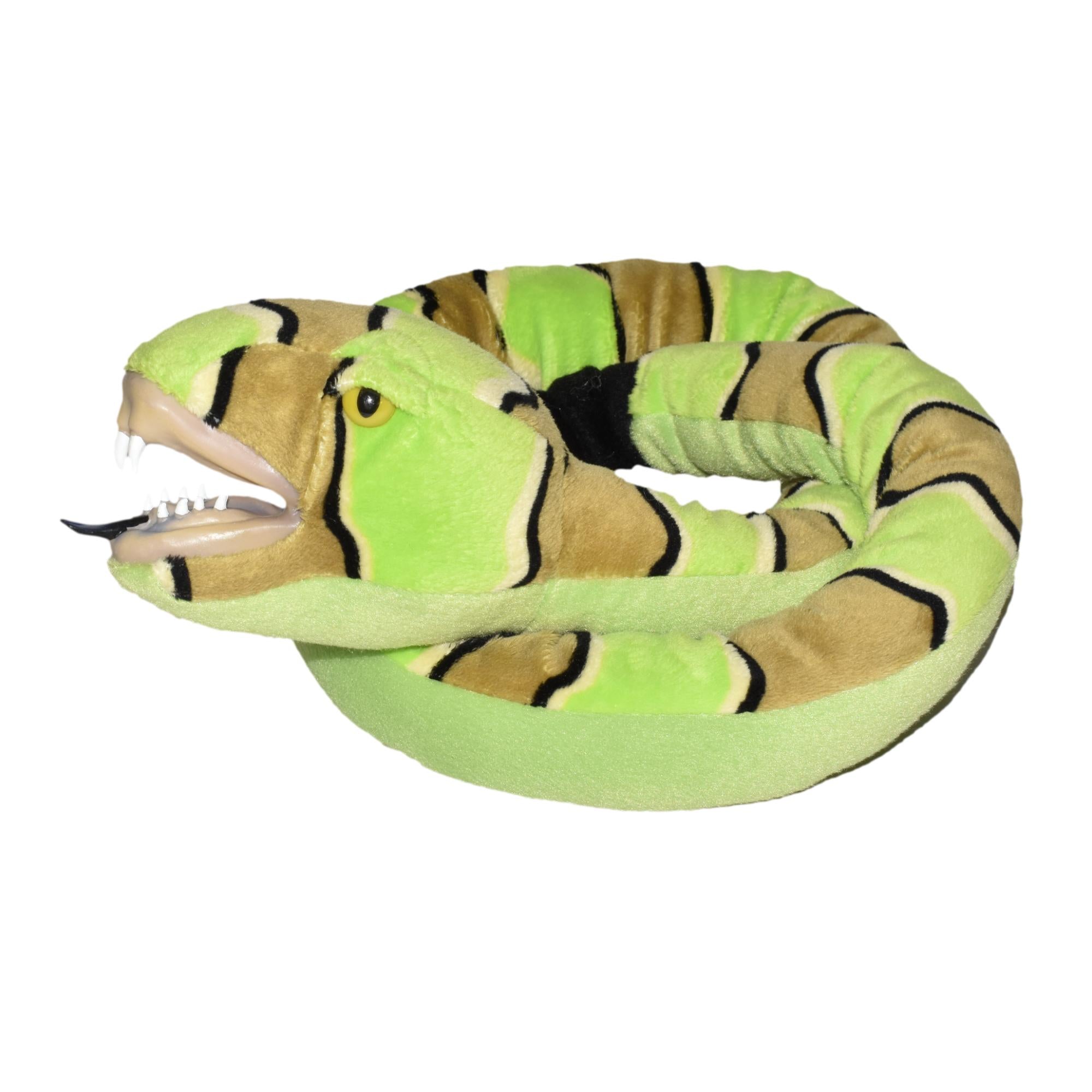 Wild Republic 54-Inch Green Rock Rattlesnake with Realistic Vinyl Mouth