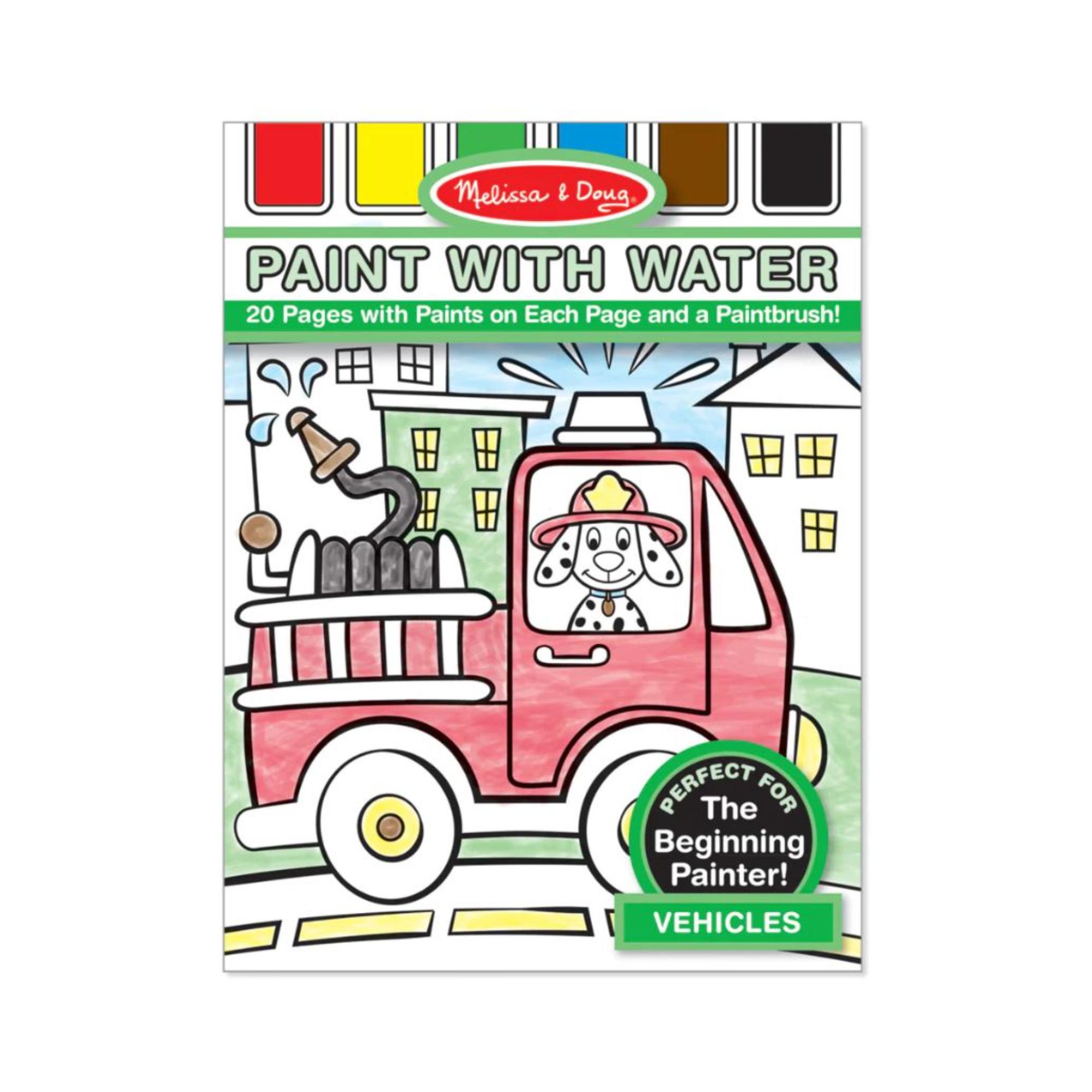 Hot Deal! Melissa & Doug Water-Painting Activity Set for Vehicles - Ideal for Kids