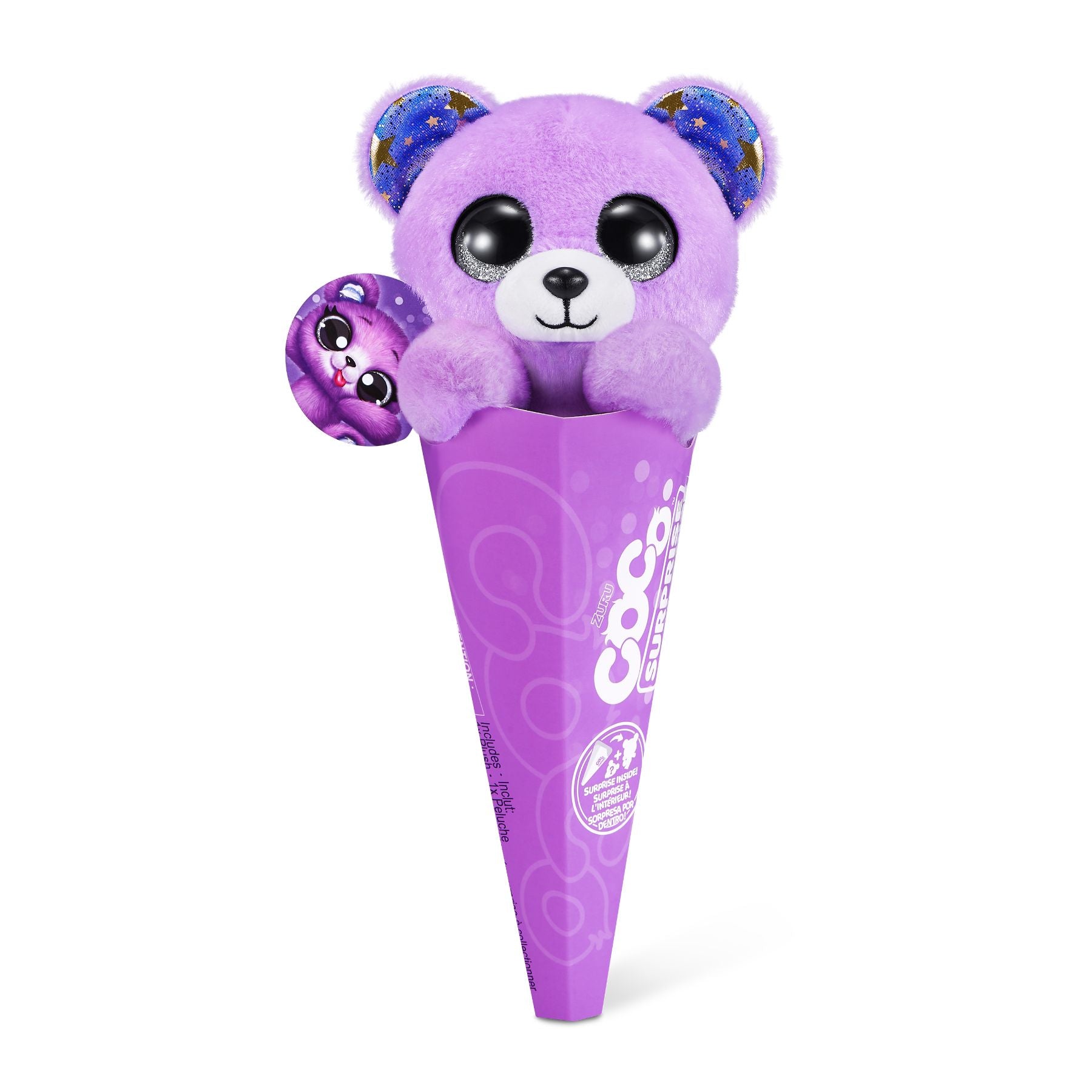 ZURU Coco Surprise Classic Fizzy - Adoptable Pet Plush with Hidden Surprises