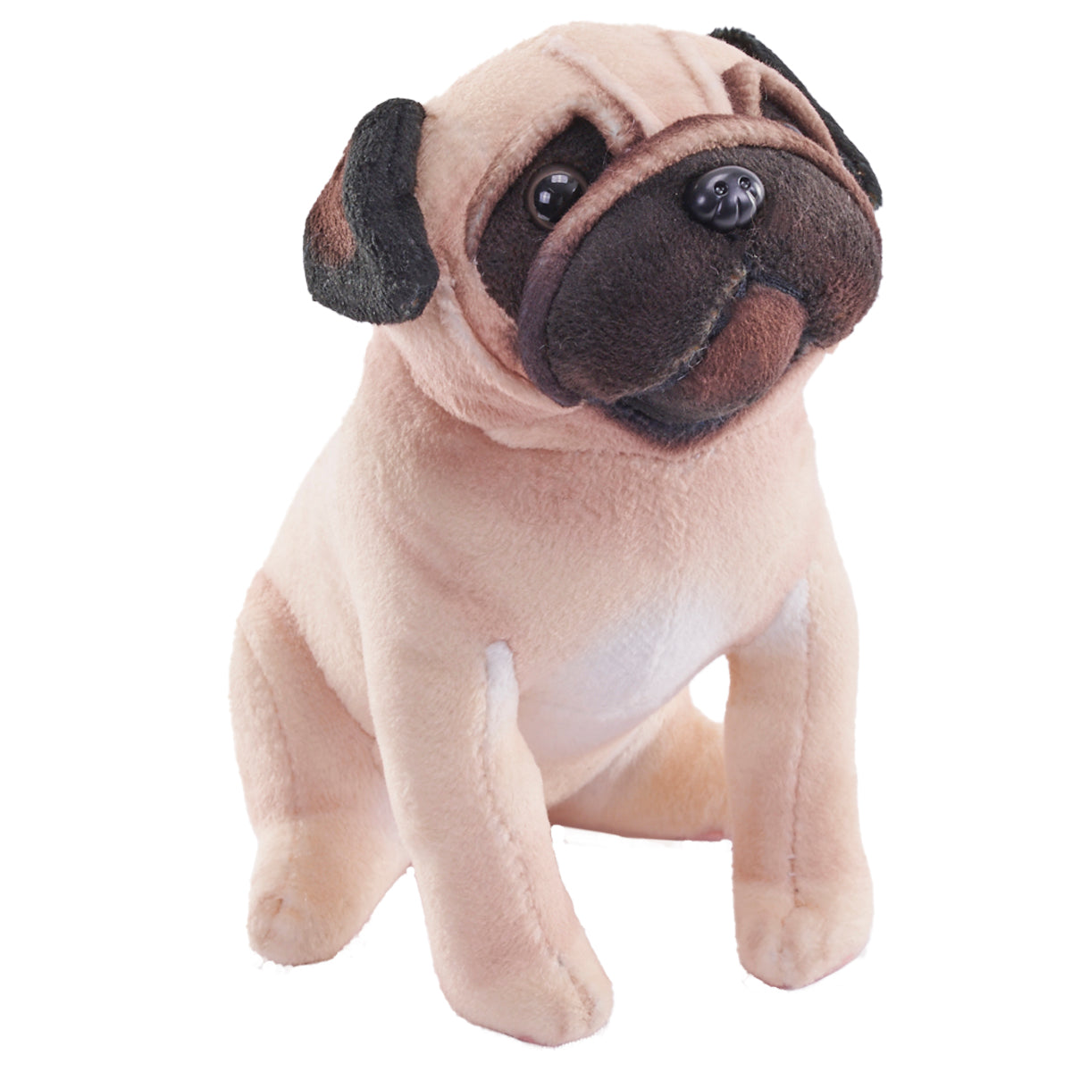 5.5-Inch Wild Republic Realistic Rescue Dog Pug Plush with Sound
