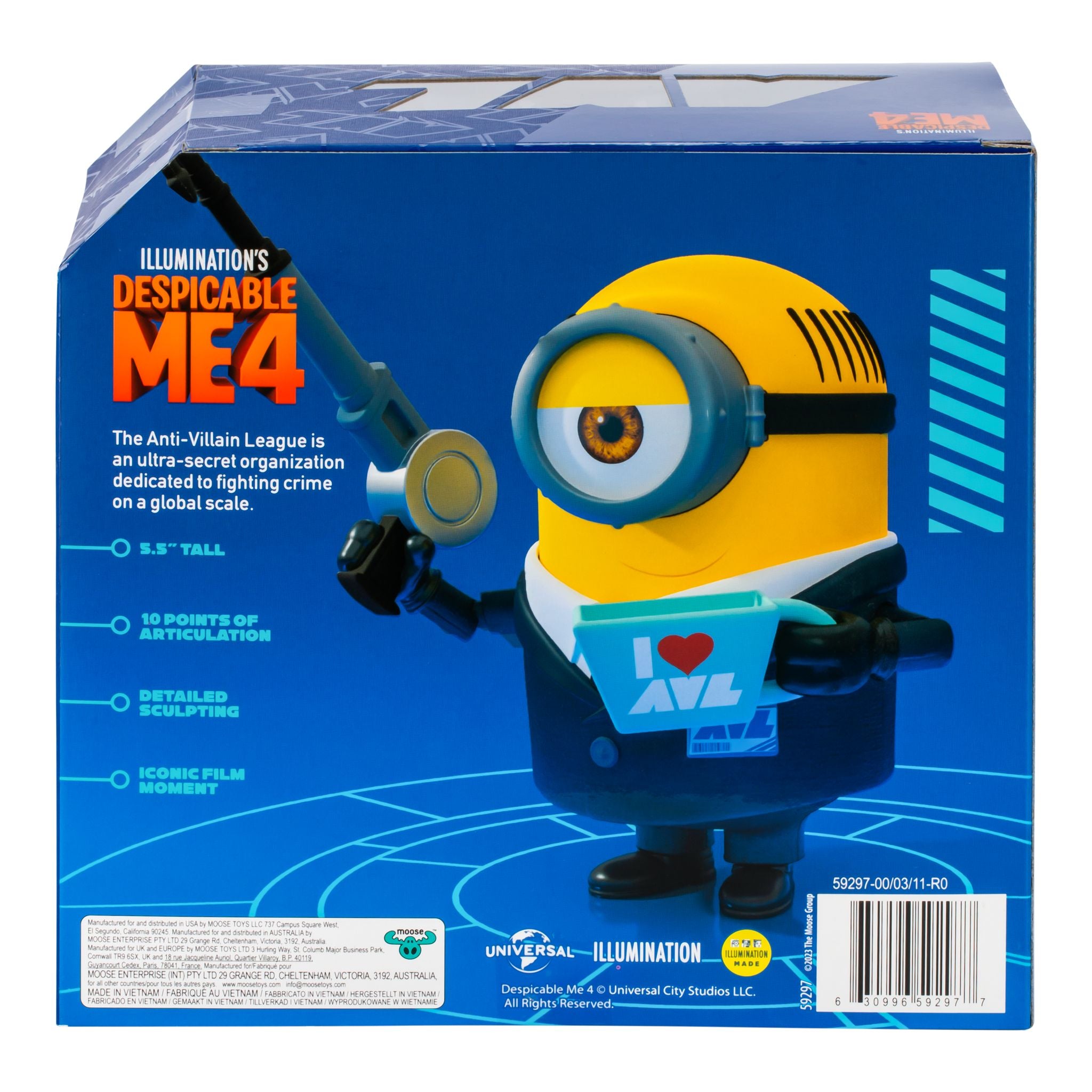 Despicable Me 4 Super Deluxe 5.5 - inch AVL Agent Mel Minion Collectible