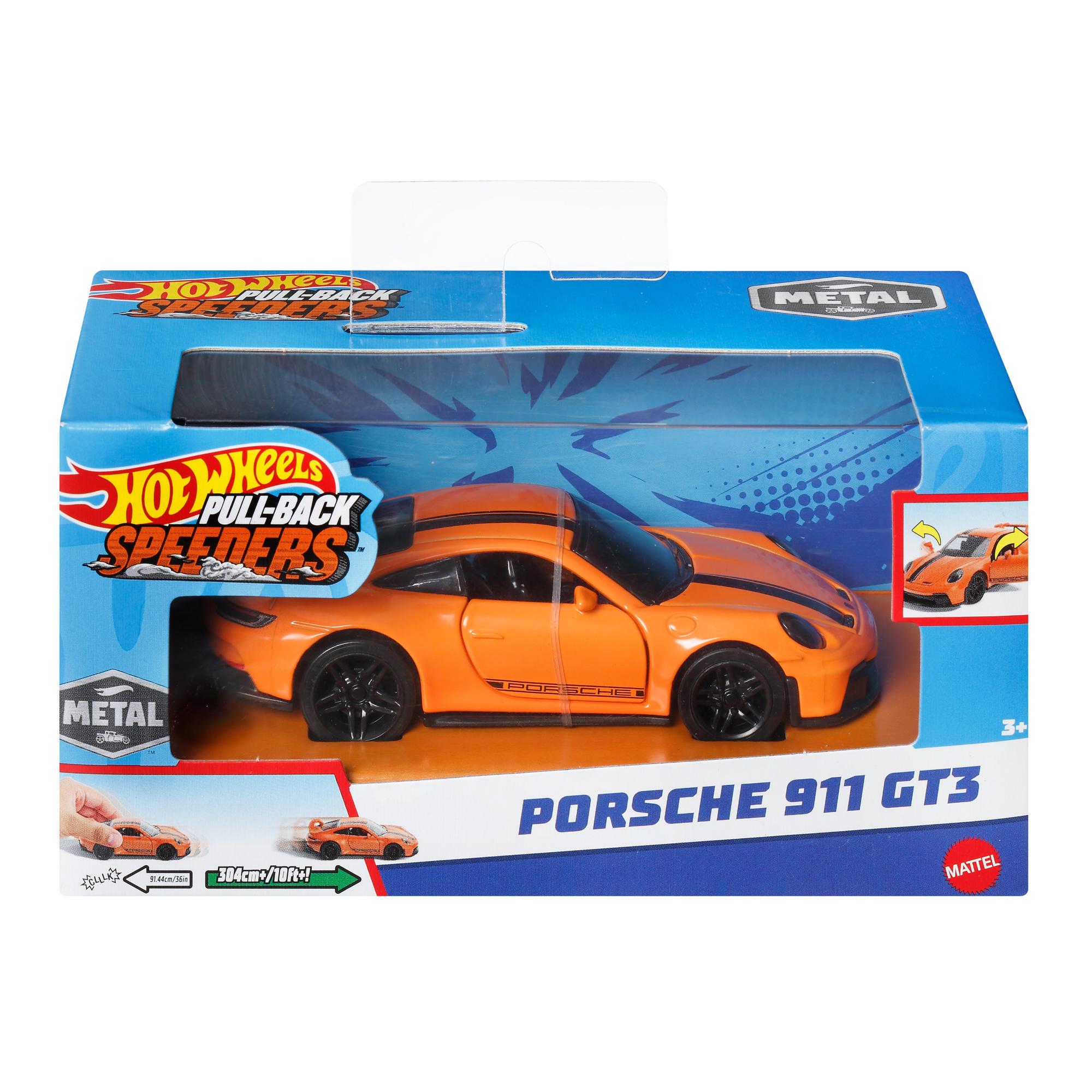 Hot Wheels 1:43 Scale Pull-Back Speeders - Assorted Cool Styles, Great Gift for Collectors and Kids