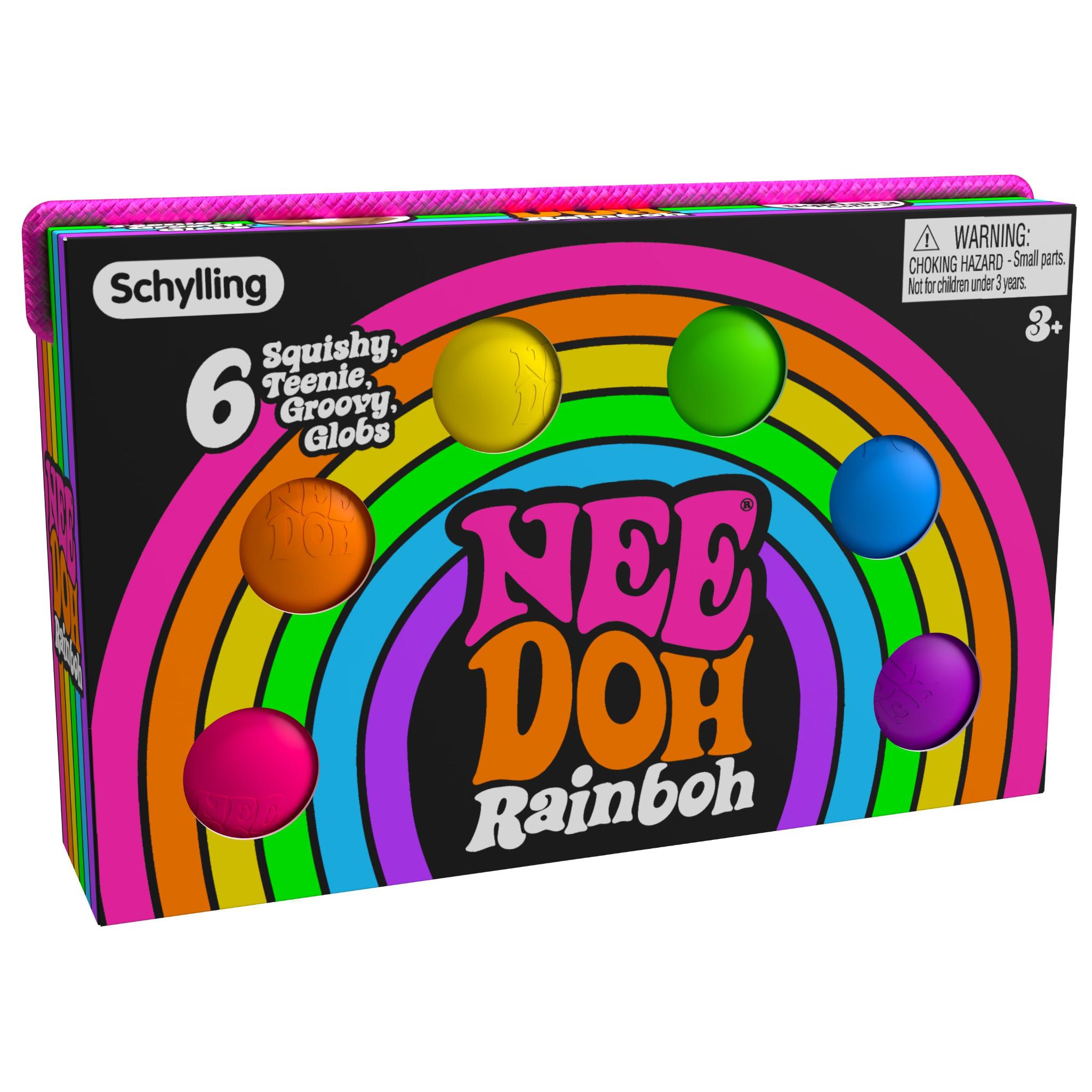 Hot Sale! Schylling Teenie Rainbow NeeDoh - Ideal Fidget Toy for All Ages