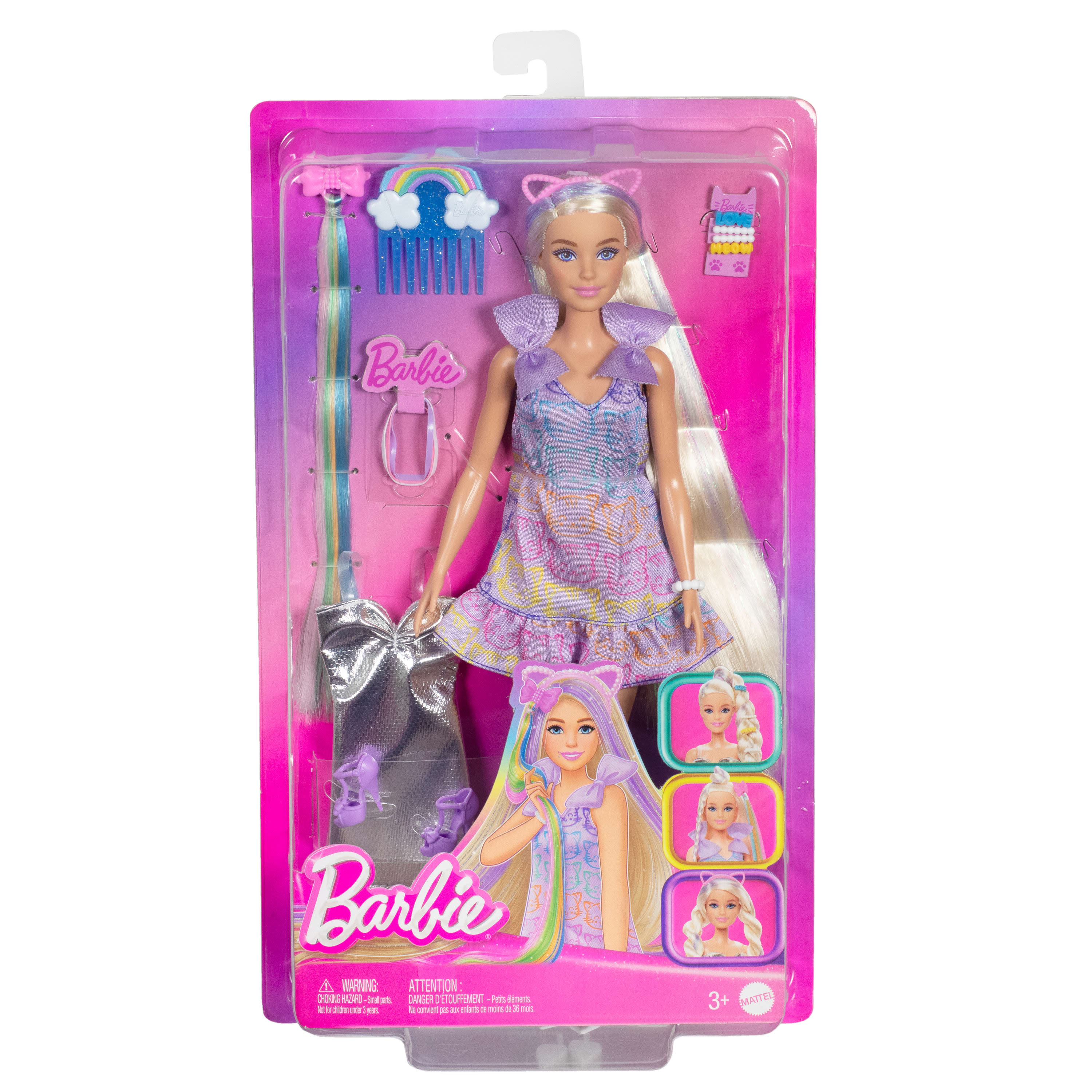 Hot Deal! Blonde Barbie Doll from Fun & Fancy Hair Collection