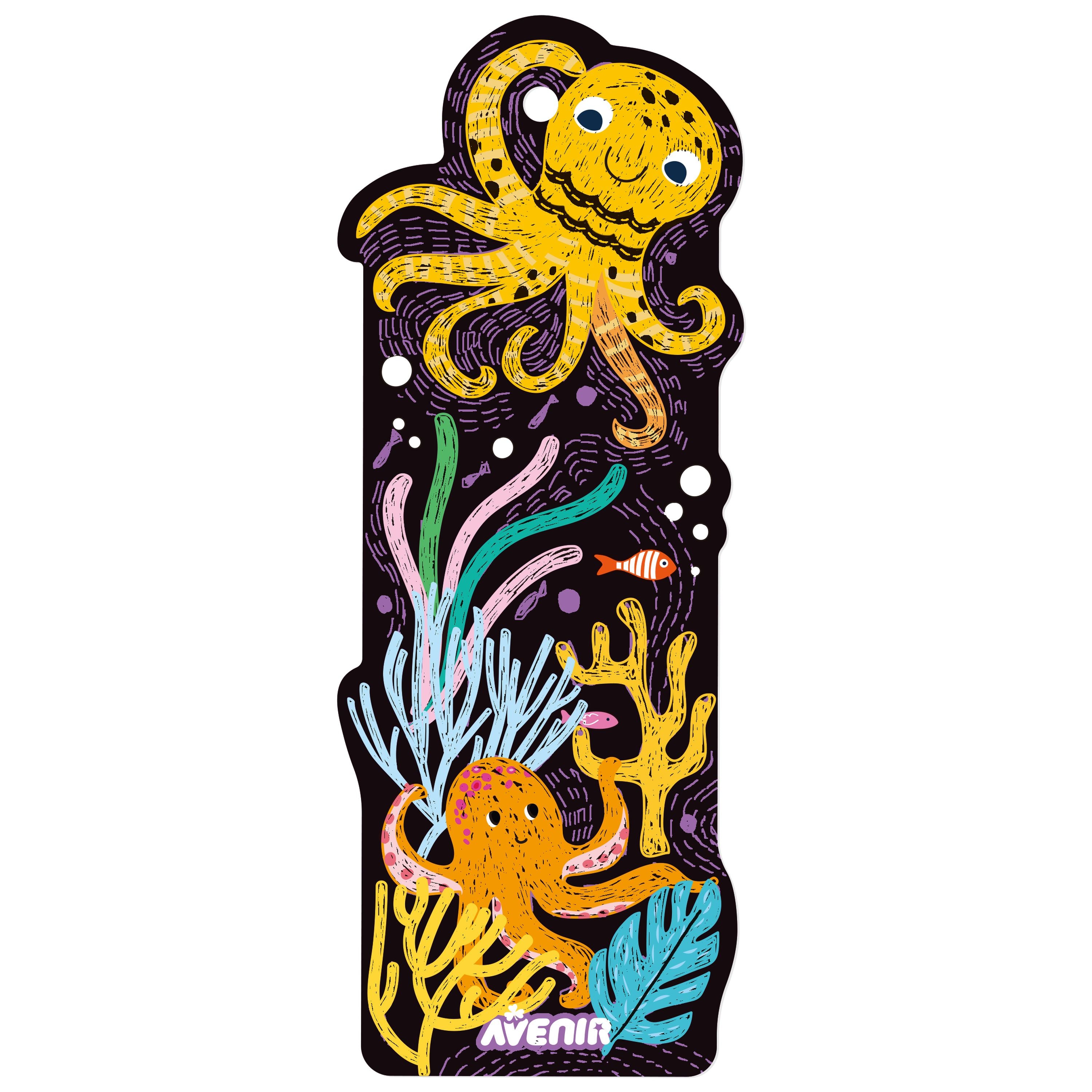 Hot Sale! Personalizable Sea Animal Scratch Bookmarks - Set of 5 for Ages 3+