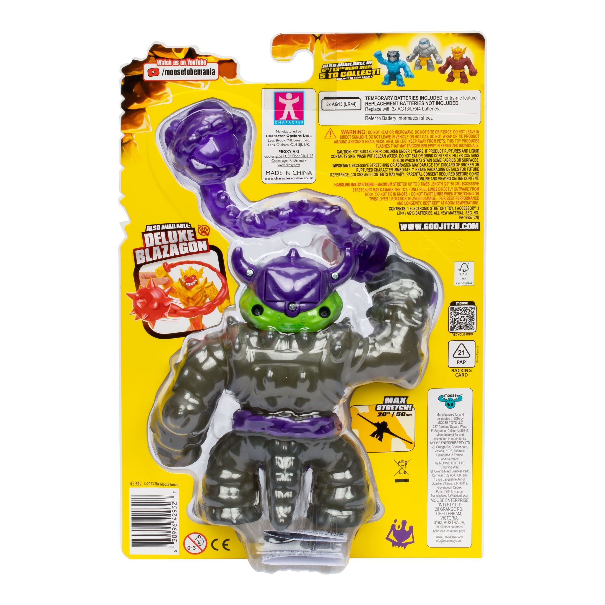 Hot Sale! Heroes Of Goo Jit Zu Season 11 Stretch Strikers Deluxe Action Figure - Rockjaw