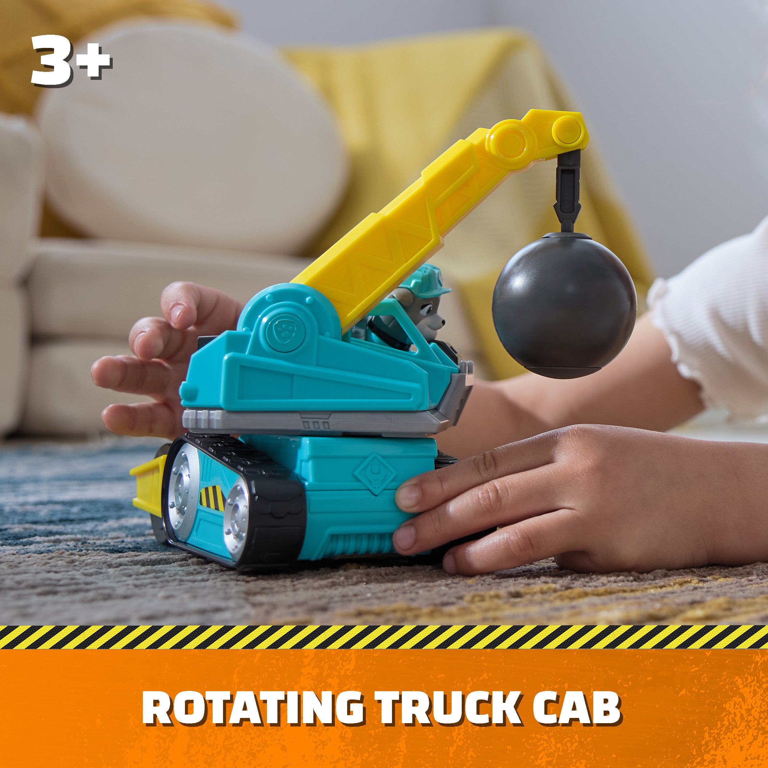 Rubble & Crew Motor's Awesome Wrecking Ball Construction Vehicle Toy